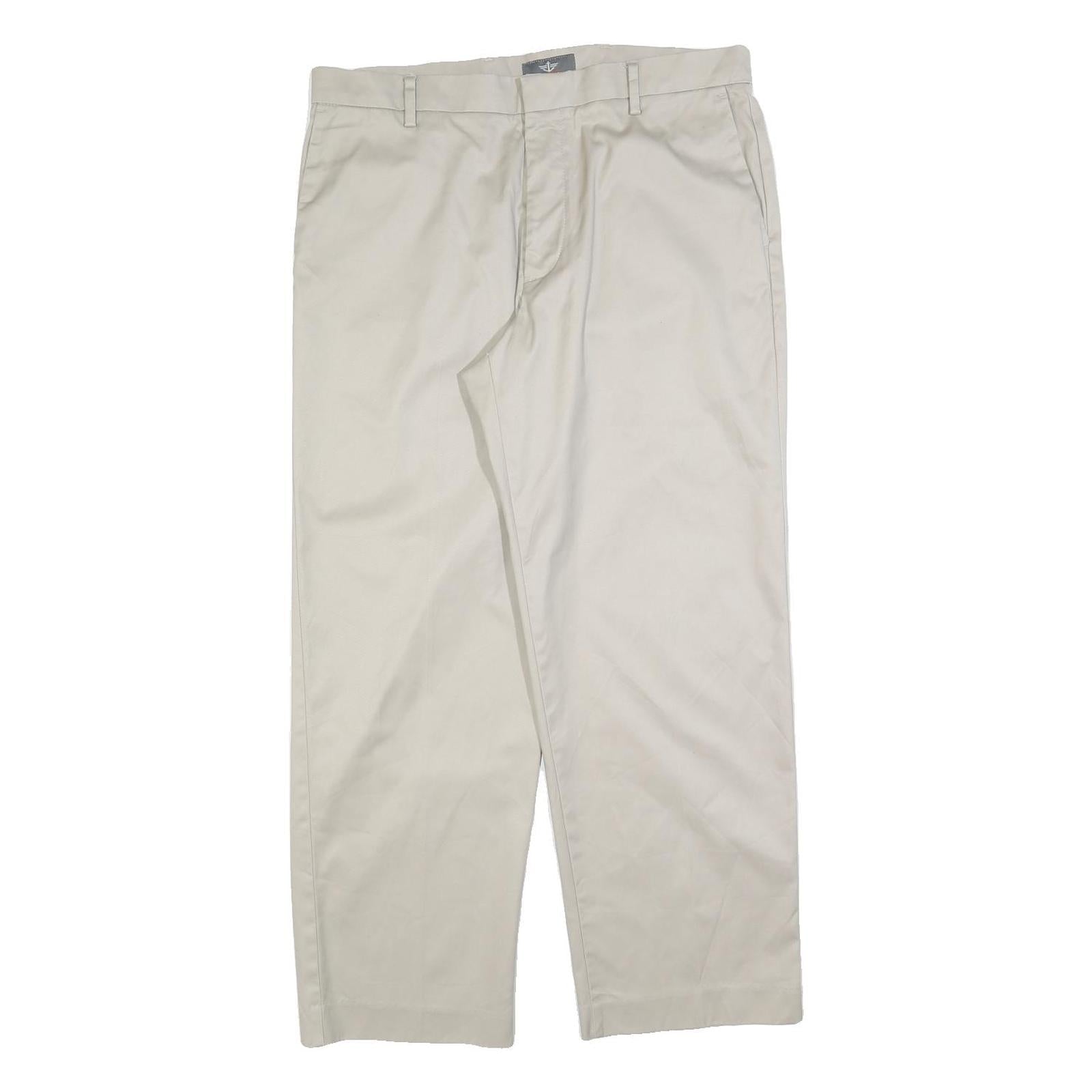 Buy DOCKERS Mens Cotton Blend Cream Regular Fit Straight Leg Trousers W34 L29 Refurbished - $33.79 DOCKERS Mens Cotton Blend Cream Regular Fit Straight Leg Trousers W34 L29 Refurbished - N/A refurbished available on Cerqular