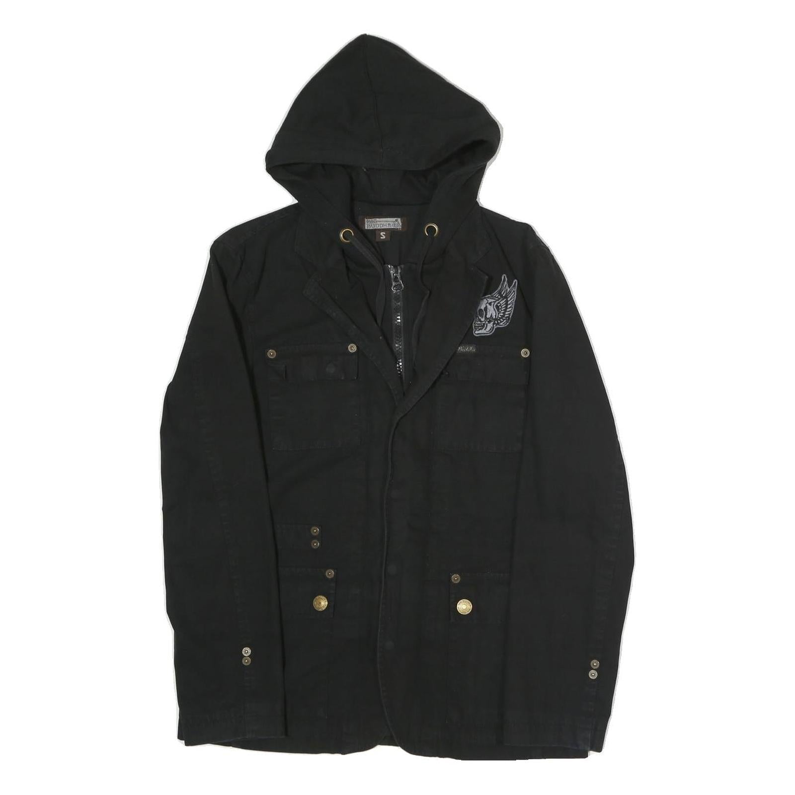 Buy BIG BADDHA Mens Black Coach Jacket S Hooded Zip Closure Cotton Blend Plain Refurbished - $37.69 BIG BADDHA Mens Black Coach Jacket S Hooded Zip Closure Cotton Blend Plain Refurbished - N/A refurbished available on Cerqular