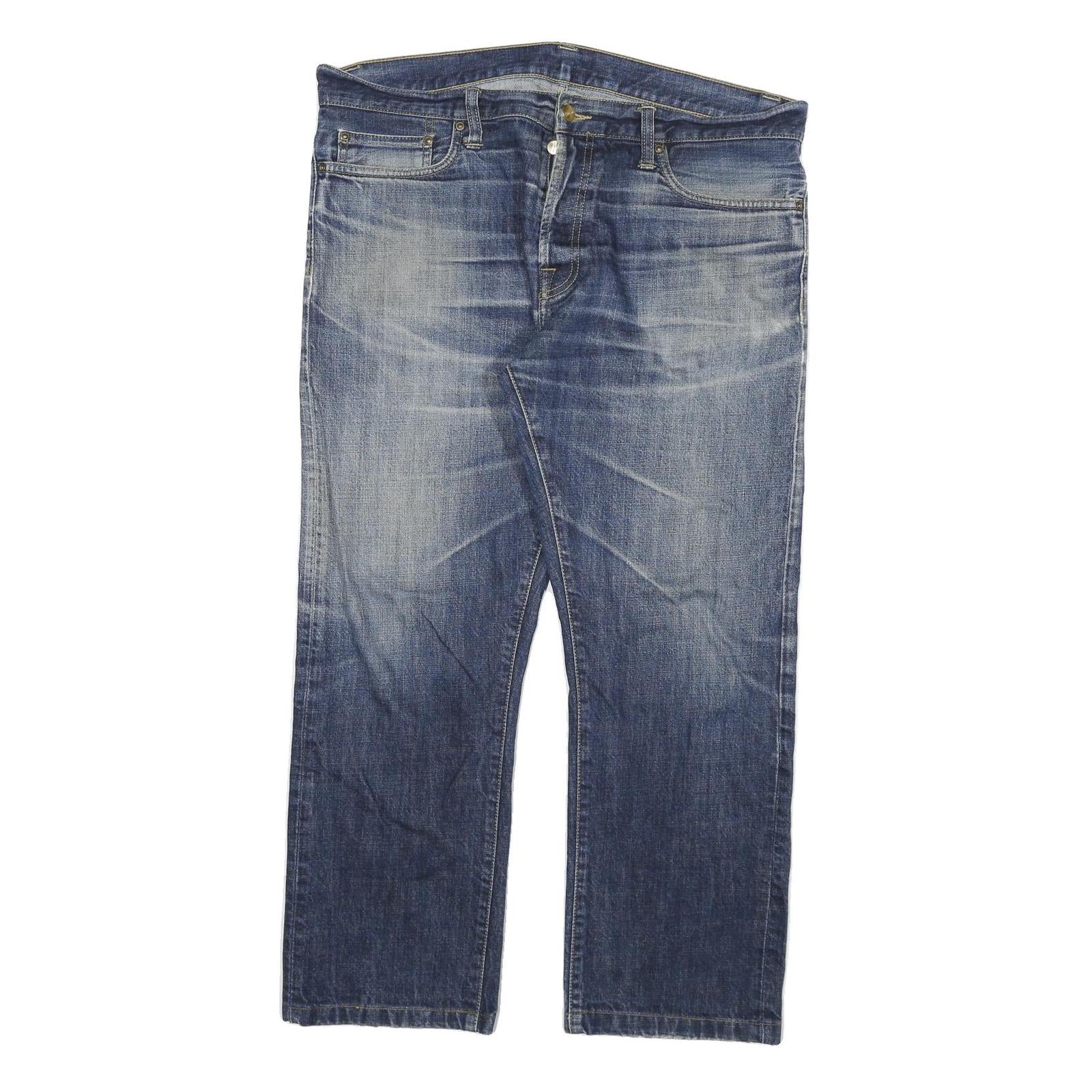 CARHARTT Mens Regular Blue Denim Jeans Button W36 L27 Workwear Utility Casual Refurbished - N/A refurbished available on Cerqular
