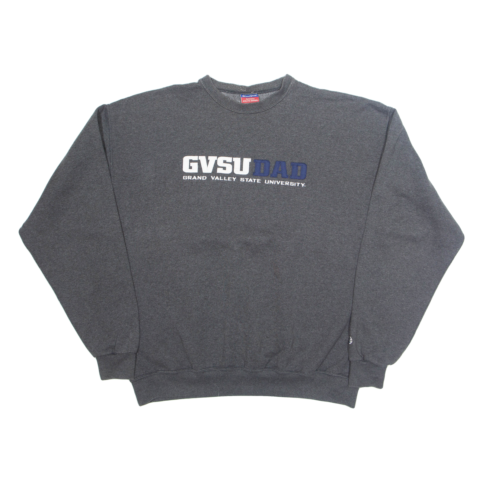 CHAMPION Grand Valley State University Dad Mens Sweatshirt Grey USA XL Refurbished - N/A refurbished available on Cerqular