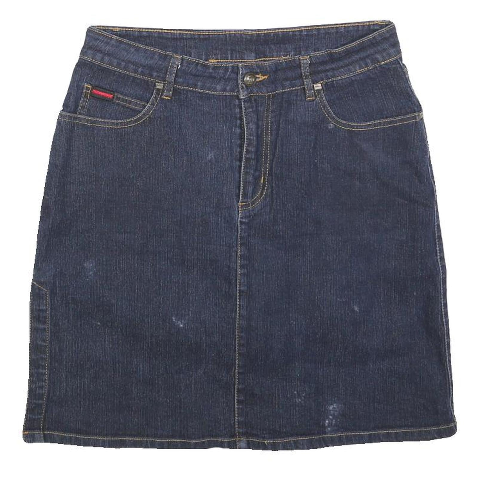 FUBU Womens Blue Denim Mini Cotton Skirt S Casual Streetwear Urban Refurbished - N/A refurbished available on Cerqular