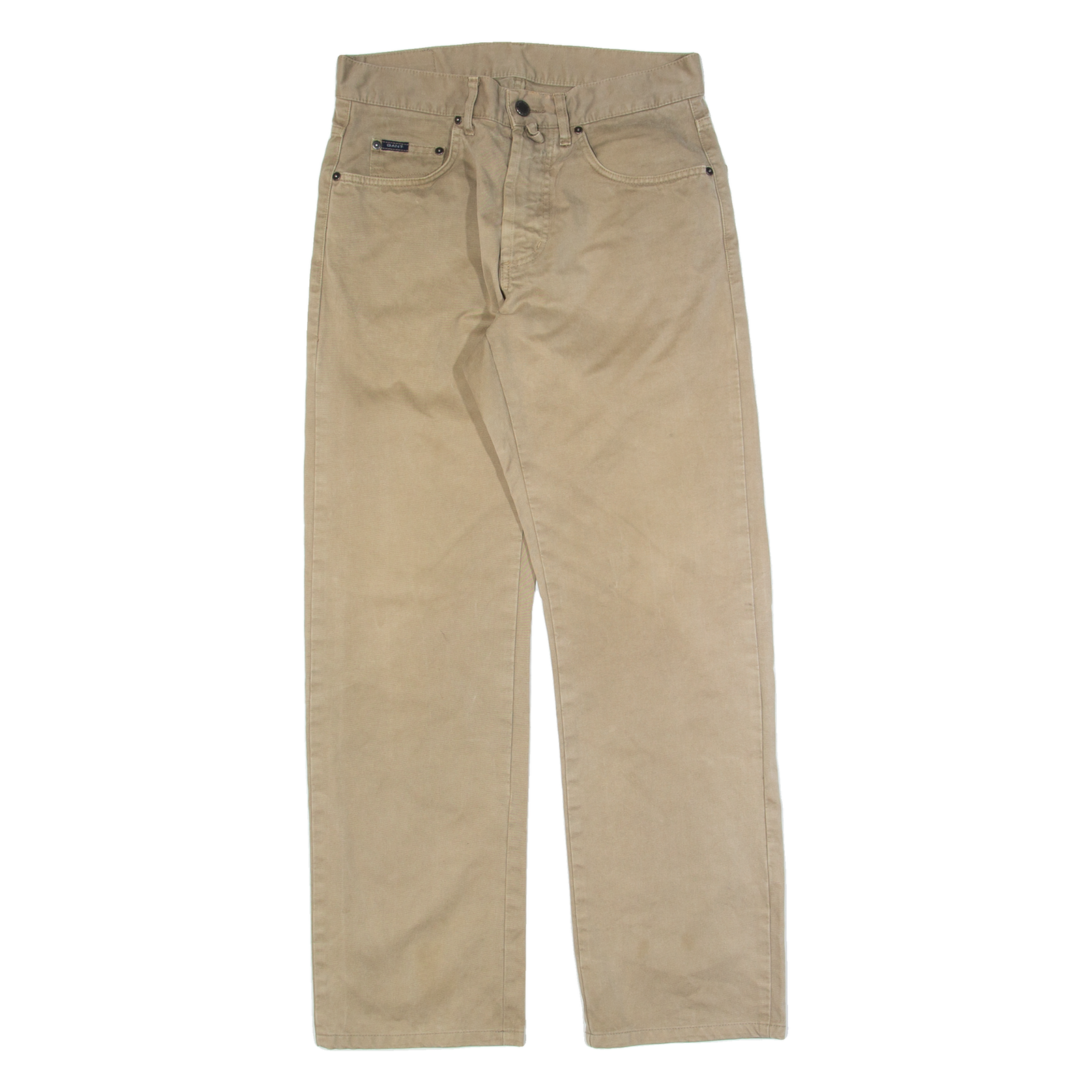 GANT Mens Trousers Beige Regular Straight W30 L30 Refurbished - N/A refurbished available on Cerqular