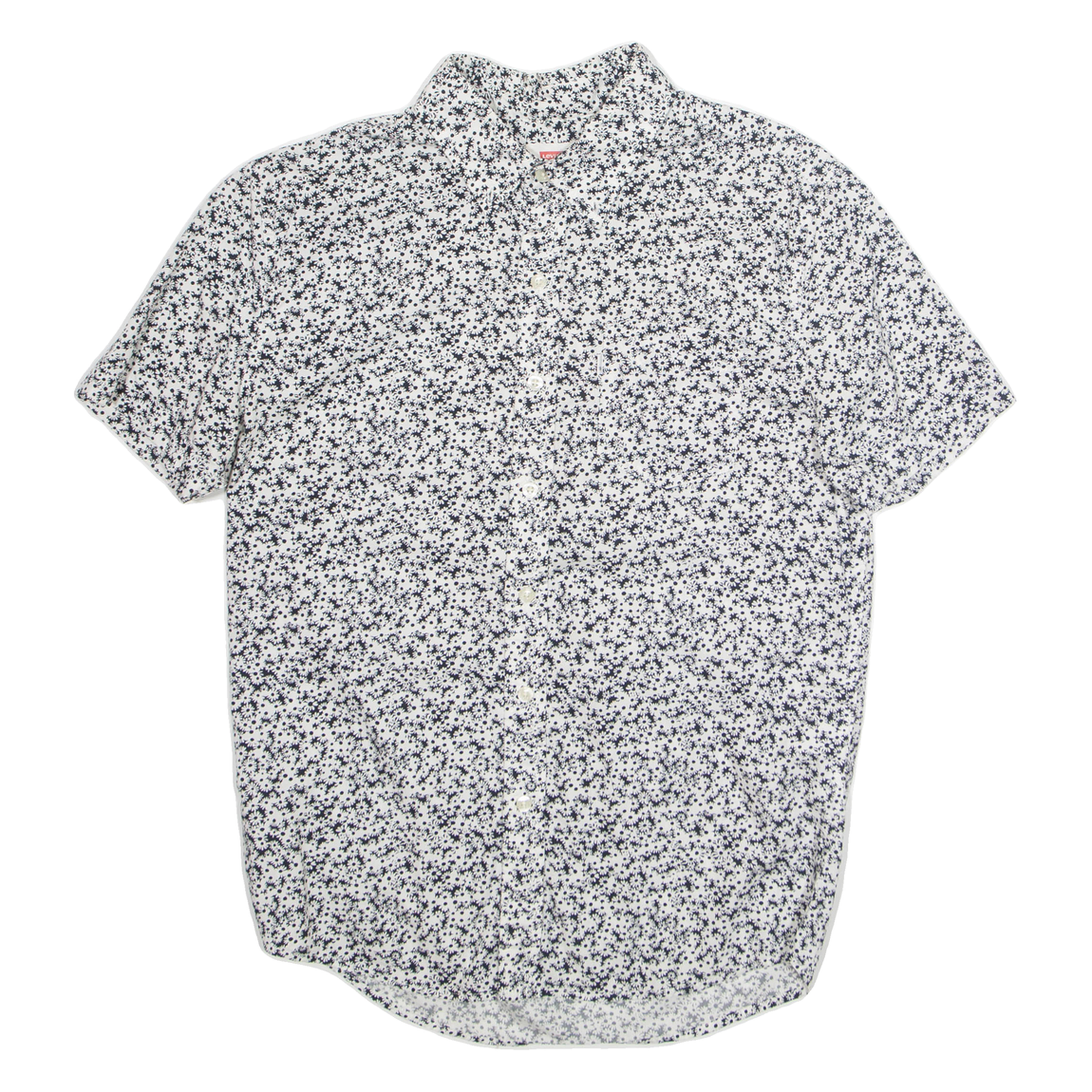 LEVI'S Mens Shirt White Floral S Refurbished - N/A refurbished available on Cerqular