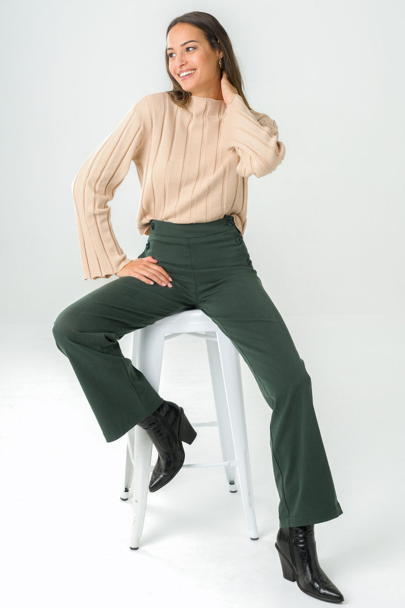 Pantalon Tamier vert | Size: 36 Refurbished - Avani Apparel refurbished available on Cerqular