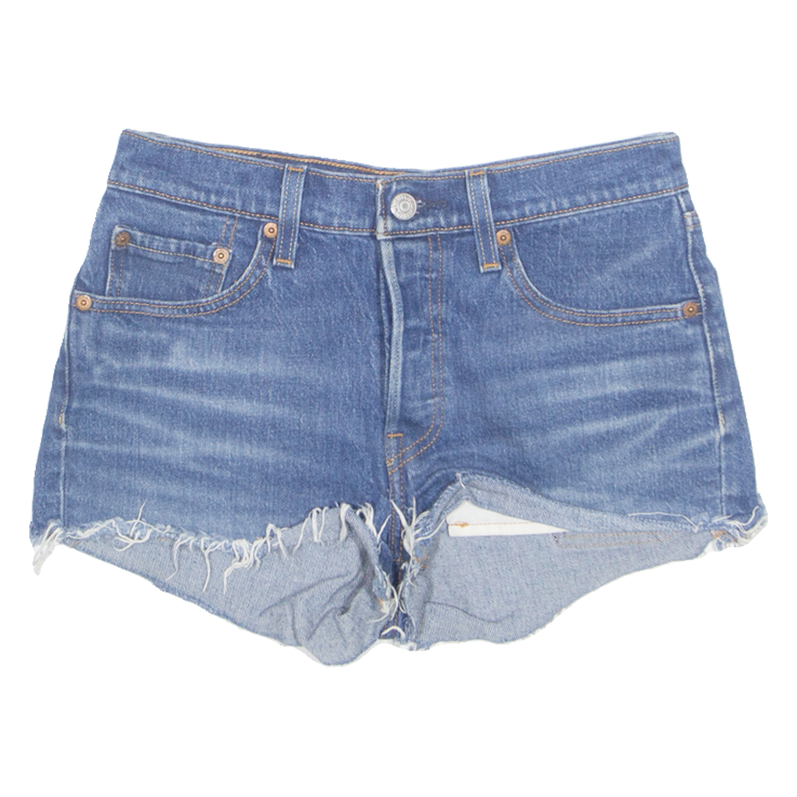 LEVI'S Cut Off 501 Womens Denim Shorts Blue S W27 Refurbished - N/A refurbished available on Cerqular