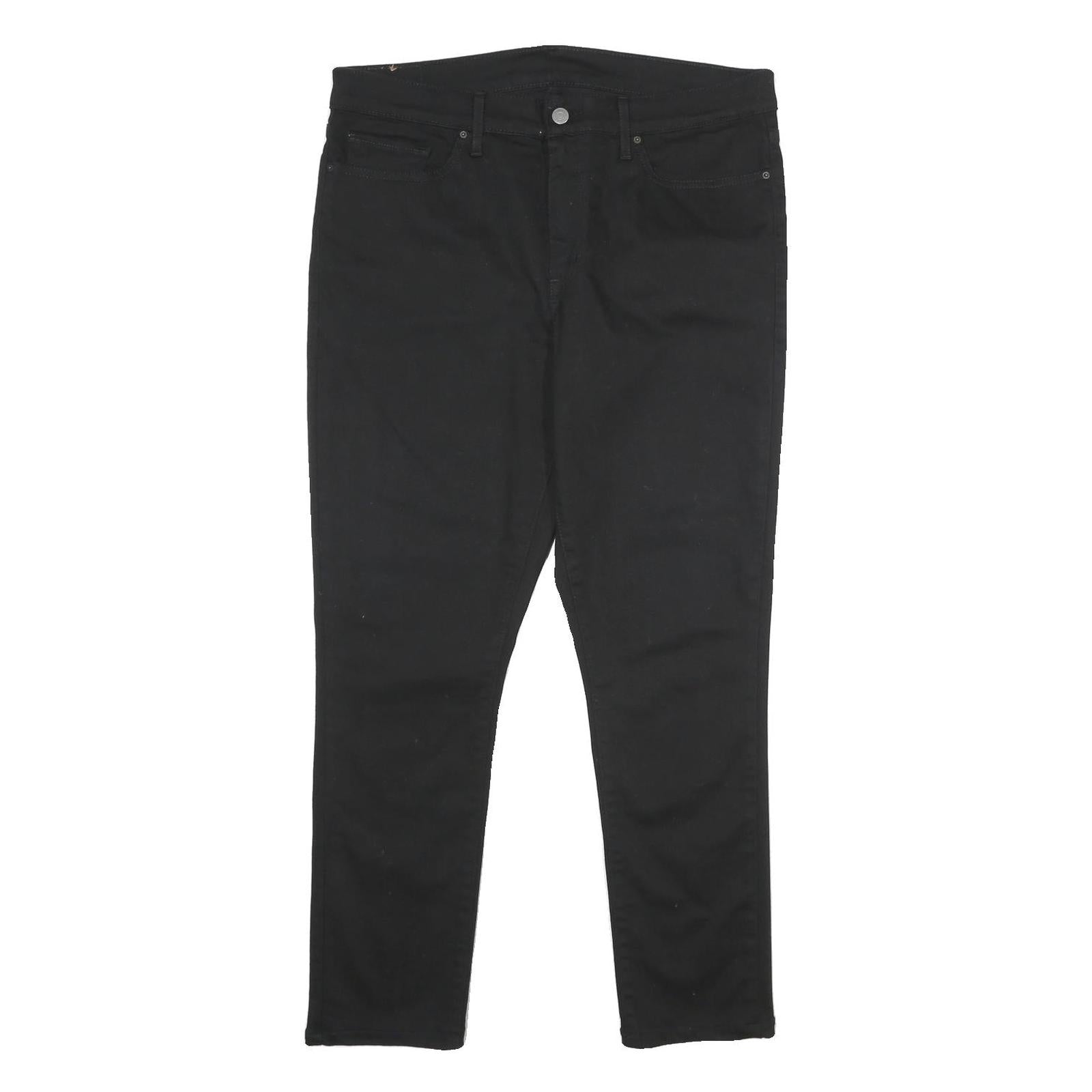 LEVI'S Womens Classic Black Skinny Denim Woven Zip W32 L30 Stylish Comfort Refurbished - N/A refurbished available on Cerqular