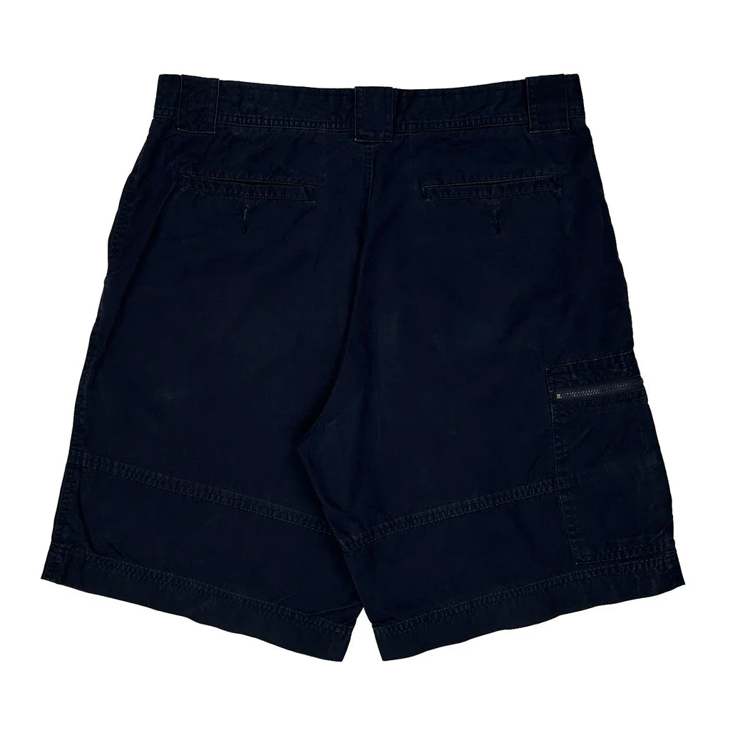 Nautica Cargo Shorts - 34W 10L Navy Cotton Refurbished - Thrifted (note: this is a term often used to describe second- refurbished available on Cerqular