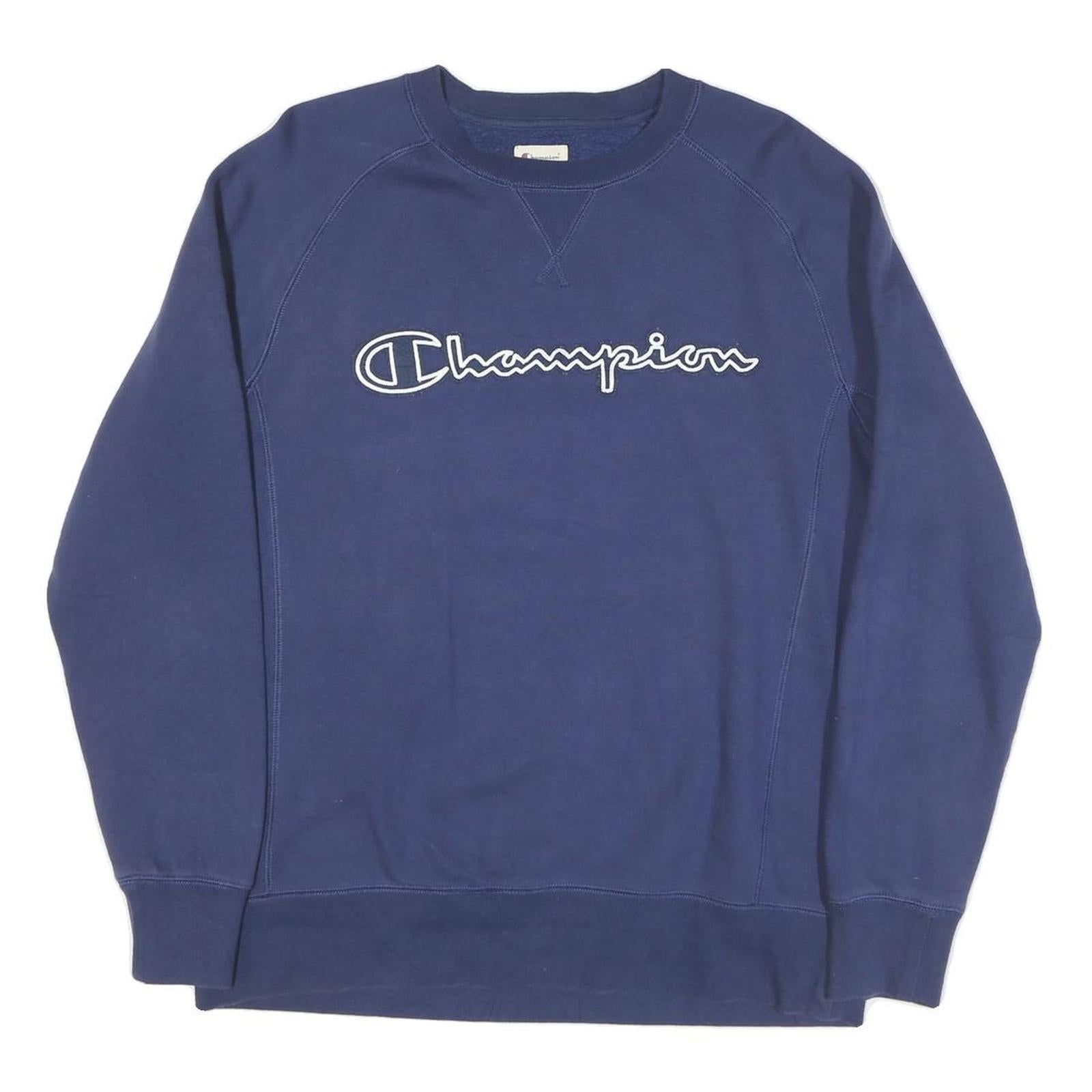 Buy CHAMPION Mens Blue Crew Neck M Sweatshirt Cotton Blend Pullover Casual Refurbished - $33.79 CHAMPION Mens Blue Crew Neck M Sweatshirt Cotton Blend Pullover Casual Refurbished - N/A refurbished available on Cerqular
