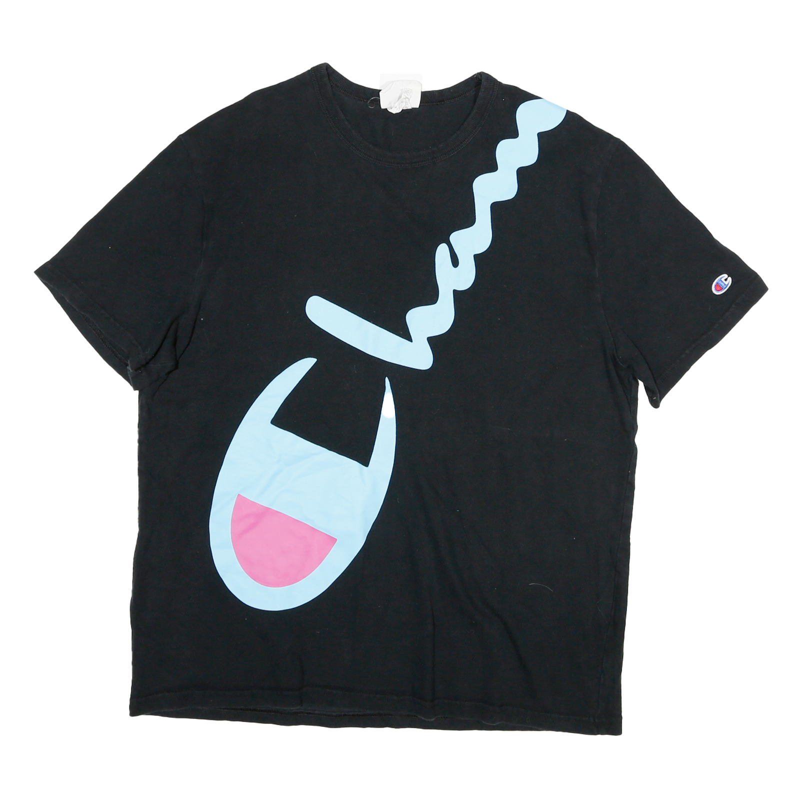 Buy CHAMPION Mens Black & Light Blue Graphic T-Shirt XL Short Sleeve Crew Neck Refurbished - $16.89 CHAMPION Mens Black & Light Blue Graphic T-Shirt XL Short Sleeve Crew Neck Refurbished - N/A refurbished available on Cerqular