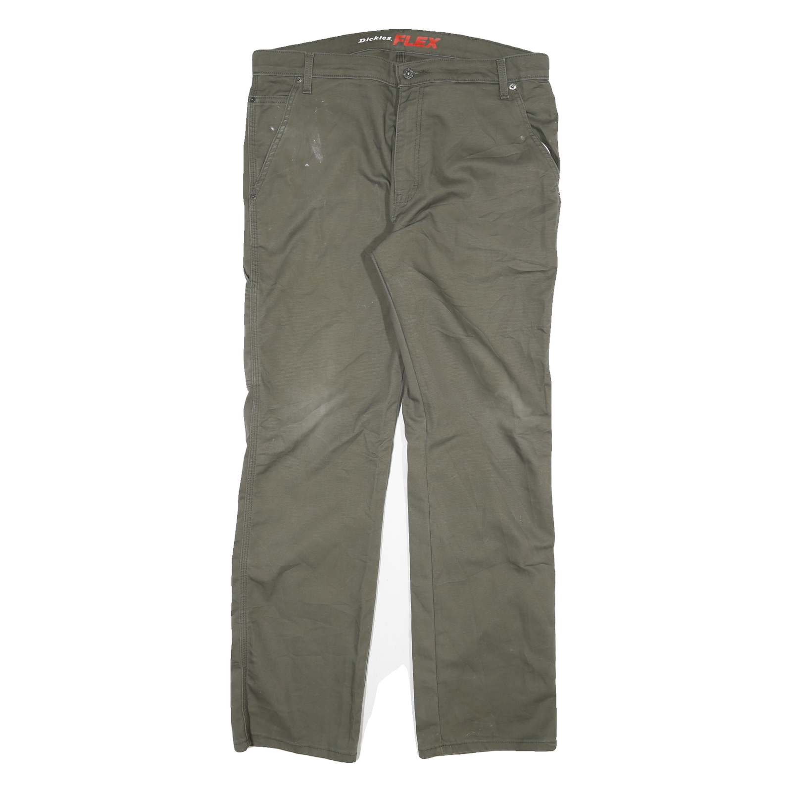 Buy DICKIES Mens Cotton Blend Olive Regular Fit Straight Leg Trousers W36 L32 Refurbished - $33.79 DICKIES Mens Cotton Blend Olive Regular Fit Straight Leg Trousers W36 L32 Refurbished - N/A refurbished available on Cerqular