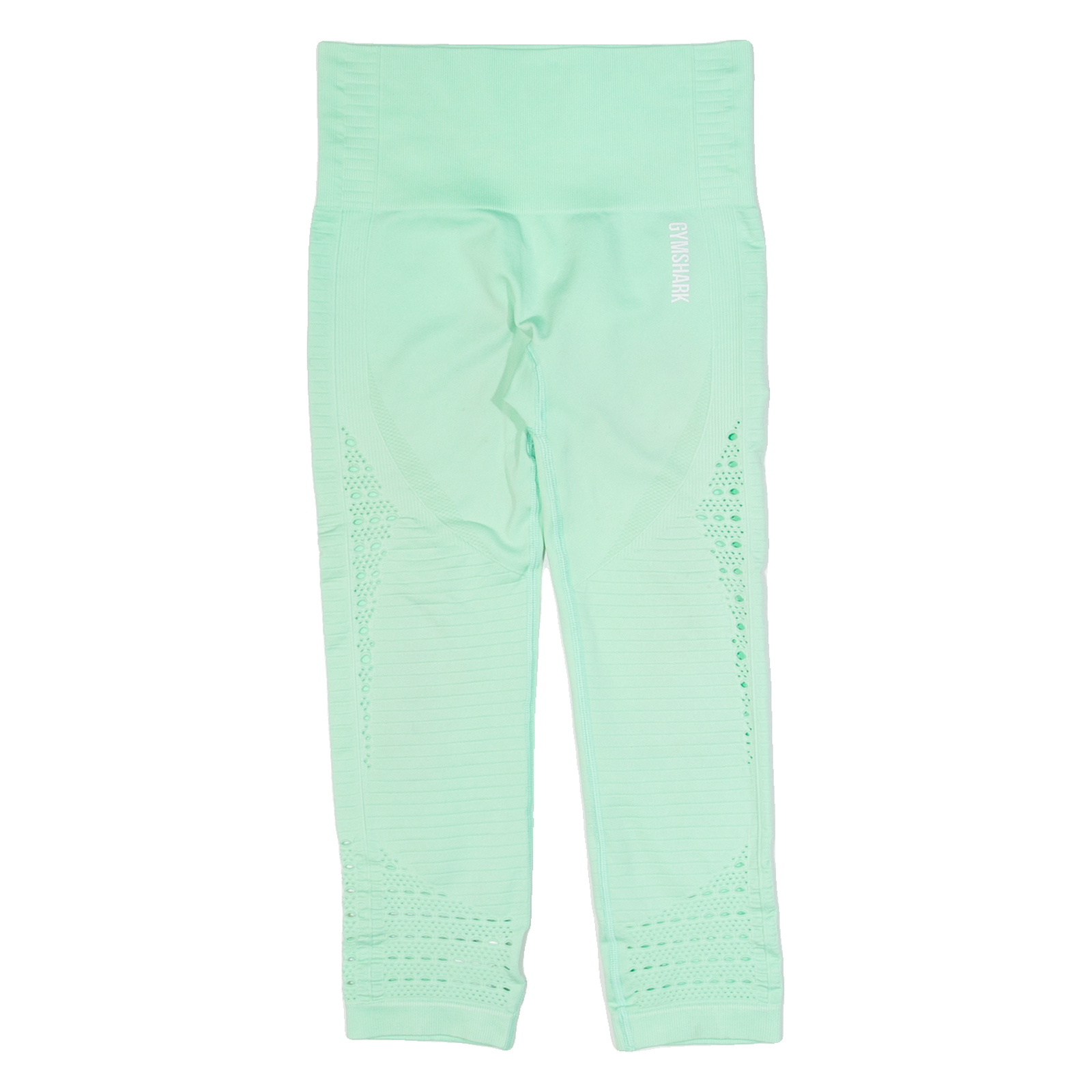 GYMSHARK 3/4 Length Activewear Womens Leggings Green Skinny XS W24 L20 Refurbished - N/A refurbished available on Cerqular