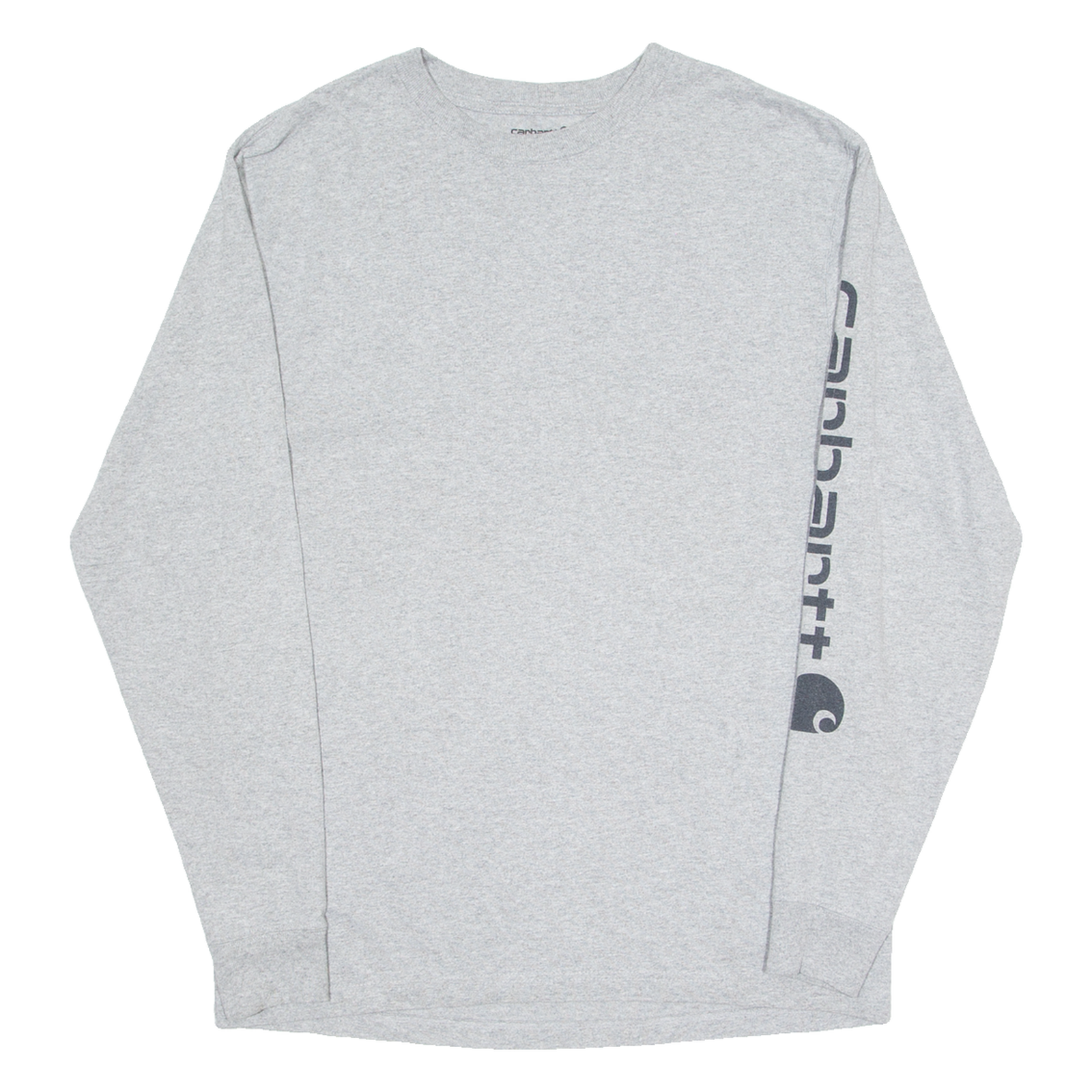CARHARTT Loose Fit Mens T-Shirt Grey Long Sleeve Crew Neck S Refurbished - N/A refurbished available on Cerqular