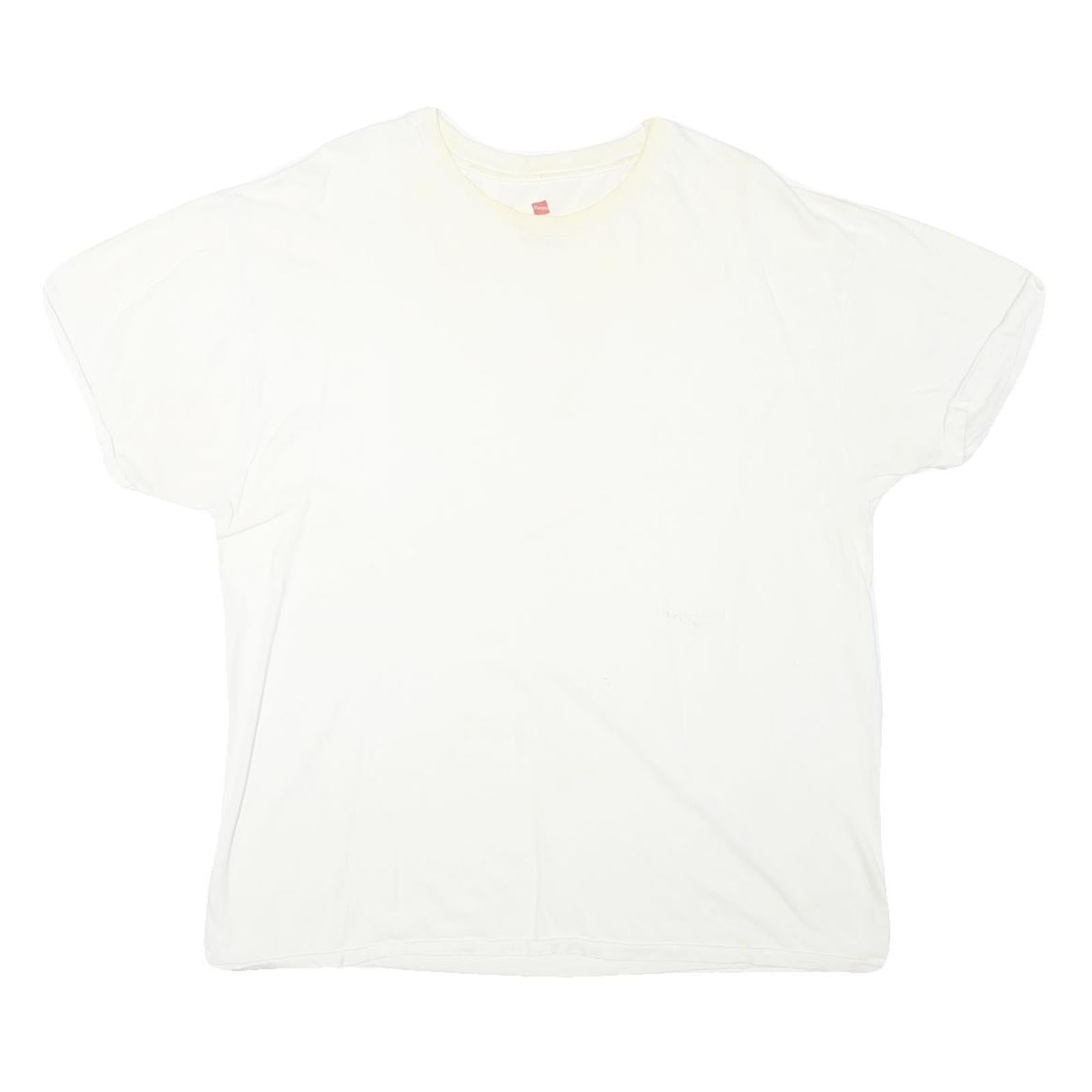 Buy HANES Mens White Plain T-Shirt XL Short Sleeve Crew Neck Basic Casual Top Refurbished - $11.69 HANES Mens White Plain T-Shirt XL Short Sleeve Crew Neck Basic Casual Top Refurbished - N/A refurbished available on Cerqular