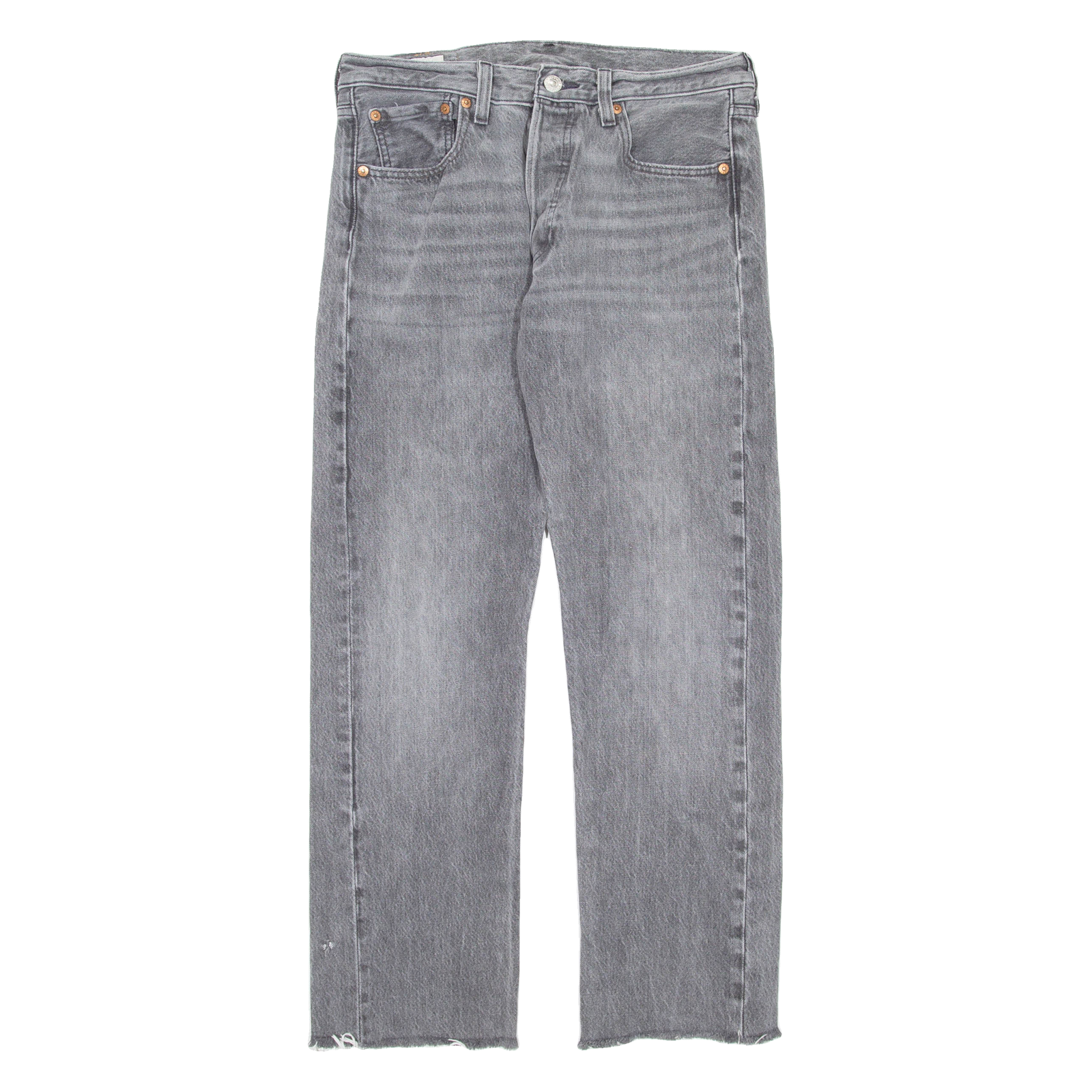 LEVI'S 501 BIG E Jeans Mens Grey Regular Straight W30 L32 Refurbished - N/A refurbished available on Cerqular