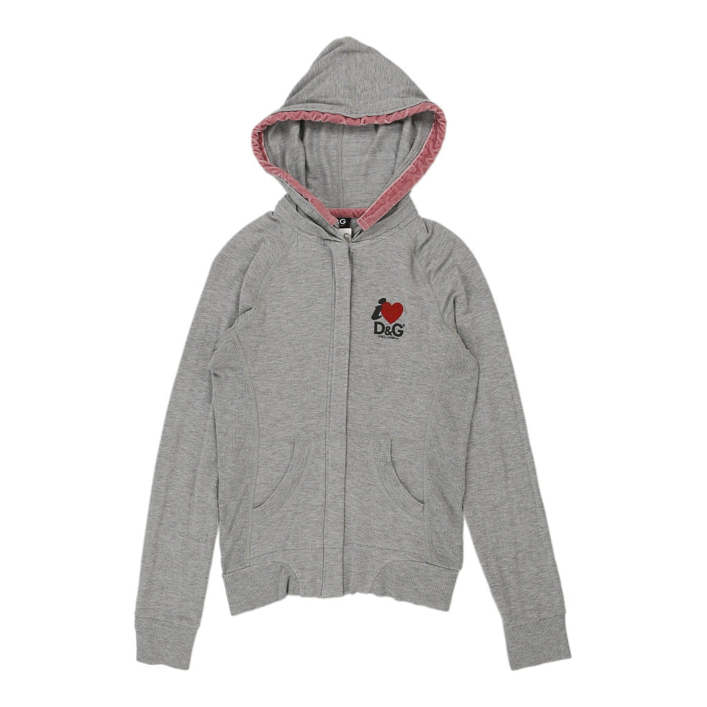Buy Dolce & Gabbana Hoodie - Medium Grey Cotton | Size: medium Refurbished - $112.06 Dolce & Gabbana Hoodie - Medium Grey Cotton | Size: medium Refurbished - N/A (Preloved Designer is not a specific brand, it refurbished available on Cerqular