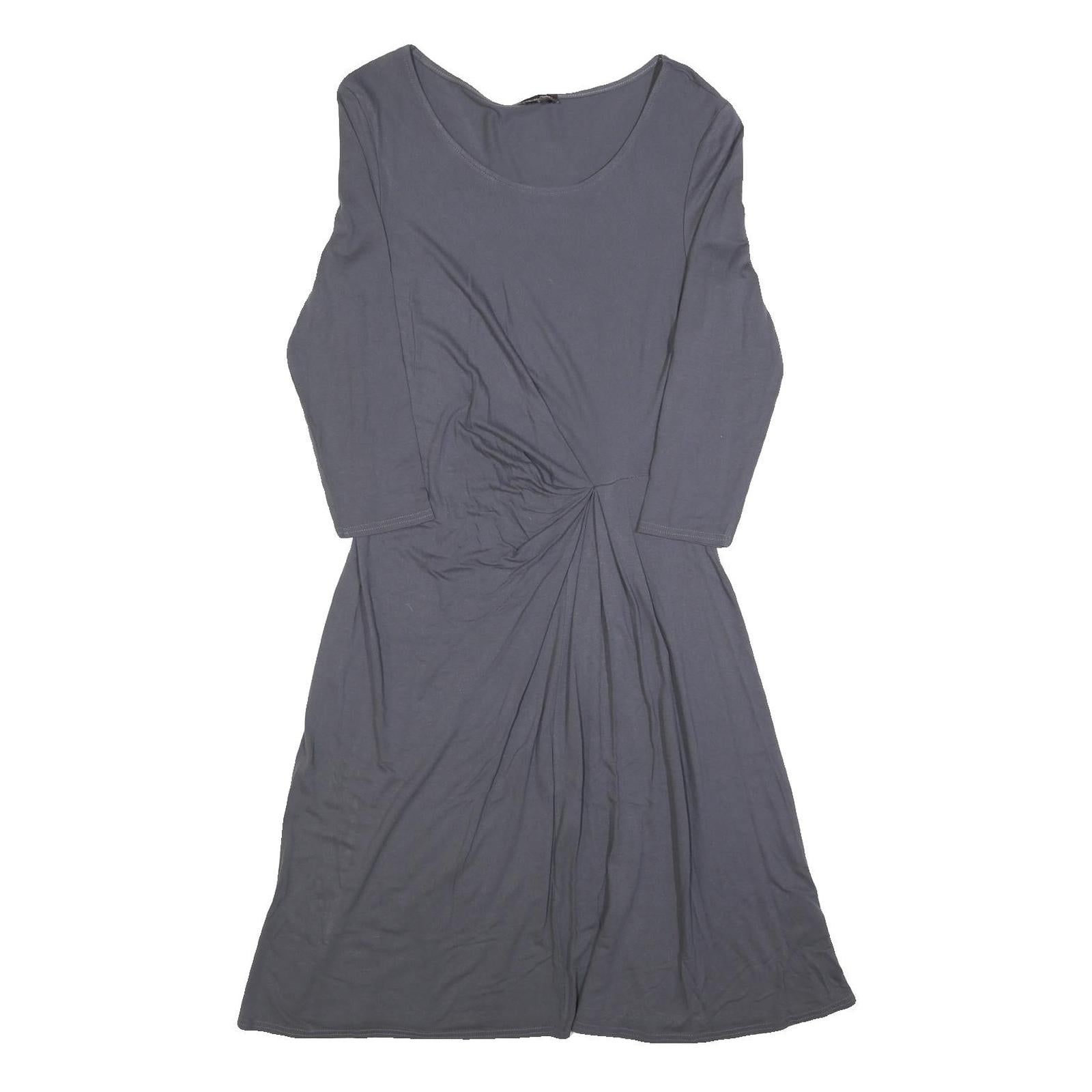 PHASE EIGHT Womens Grey Dress Polyester Blend Midi 3/4 Sleeve UK 14 Elegant Refurbished - N/A refurbished available on Cerqular