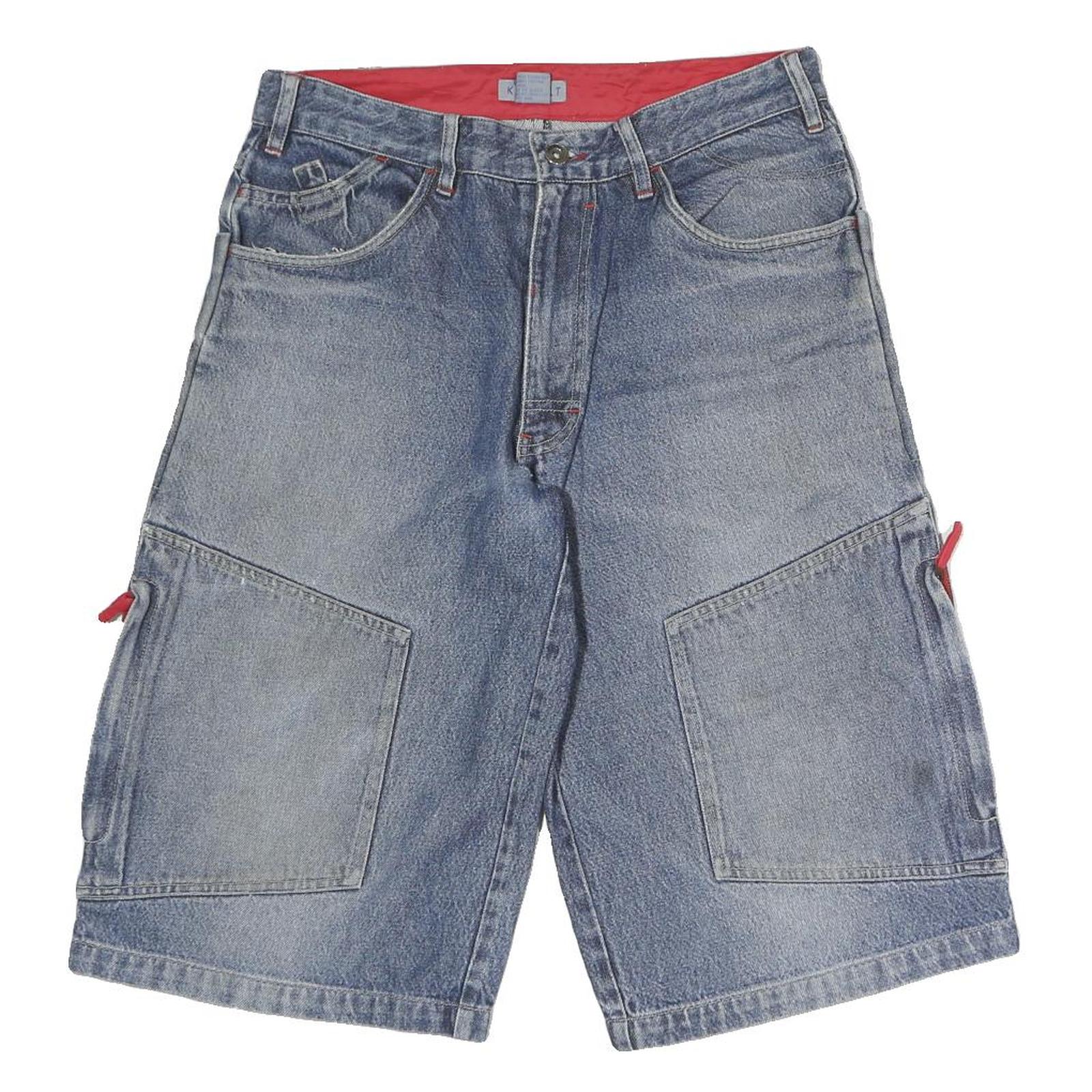 KOBALT Mens Shorts Blue Denim Casual M W28 Cotton Cargo Style Refurbished - N/A refurbished available on Cerqular