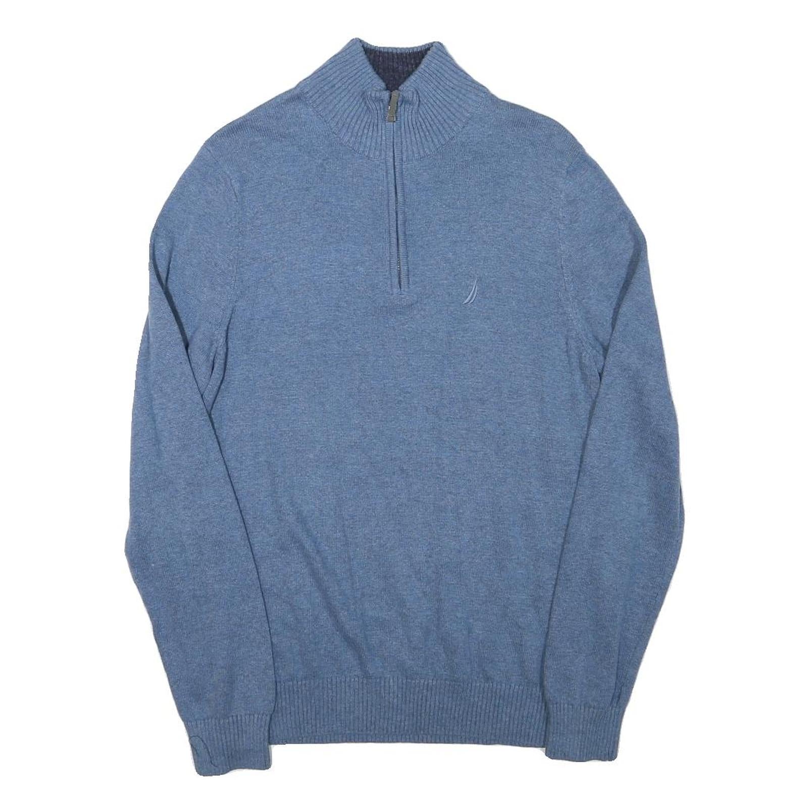 Buy NAUTICA Mens Blue Plain Cotton Blend Pullover Jumper Zip Neck S Lightweight Refurbished - $38.99 NAUTICA Mens Blue Plain Cotton Blend Pullover Jumper Zip Neck S Lightweight Refurbished - N/A refurbished available on Cerqular