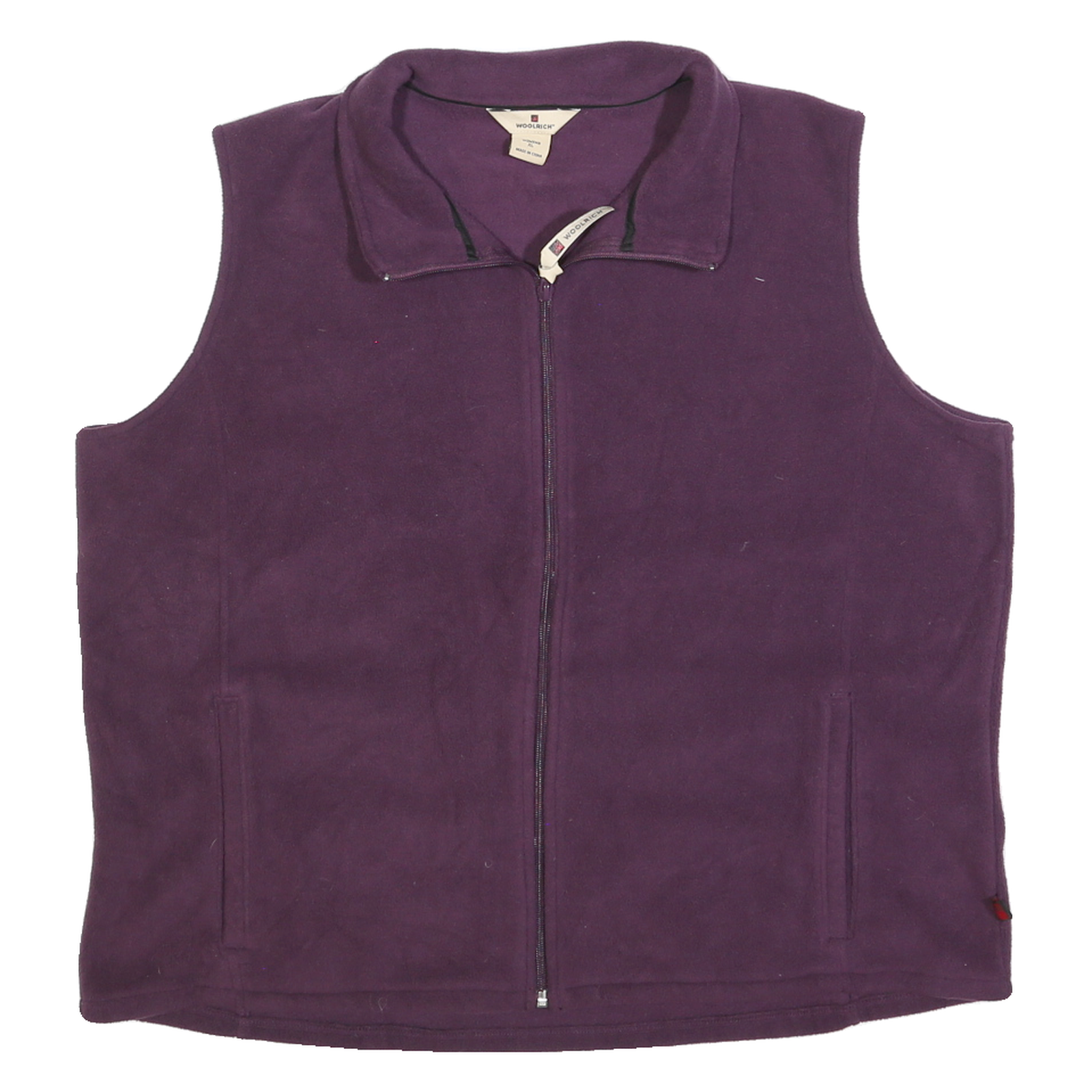WOOLRICH Womens Purple Plain Polyester Pullover Jumper XL Fleece Vest Refurbished - N/A refurbished available on Cerqular