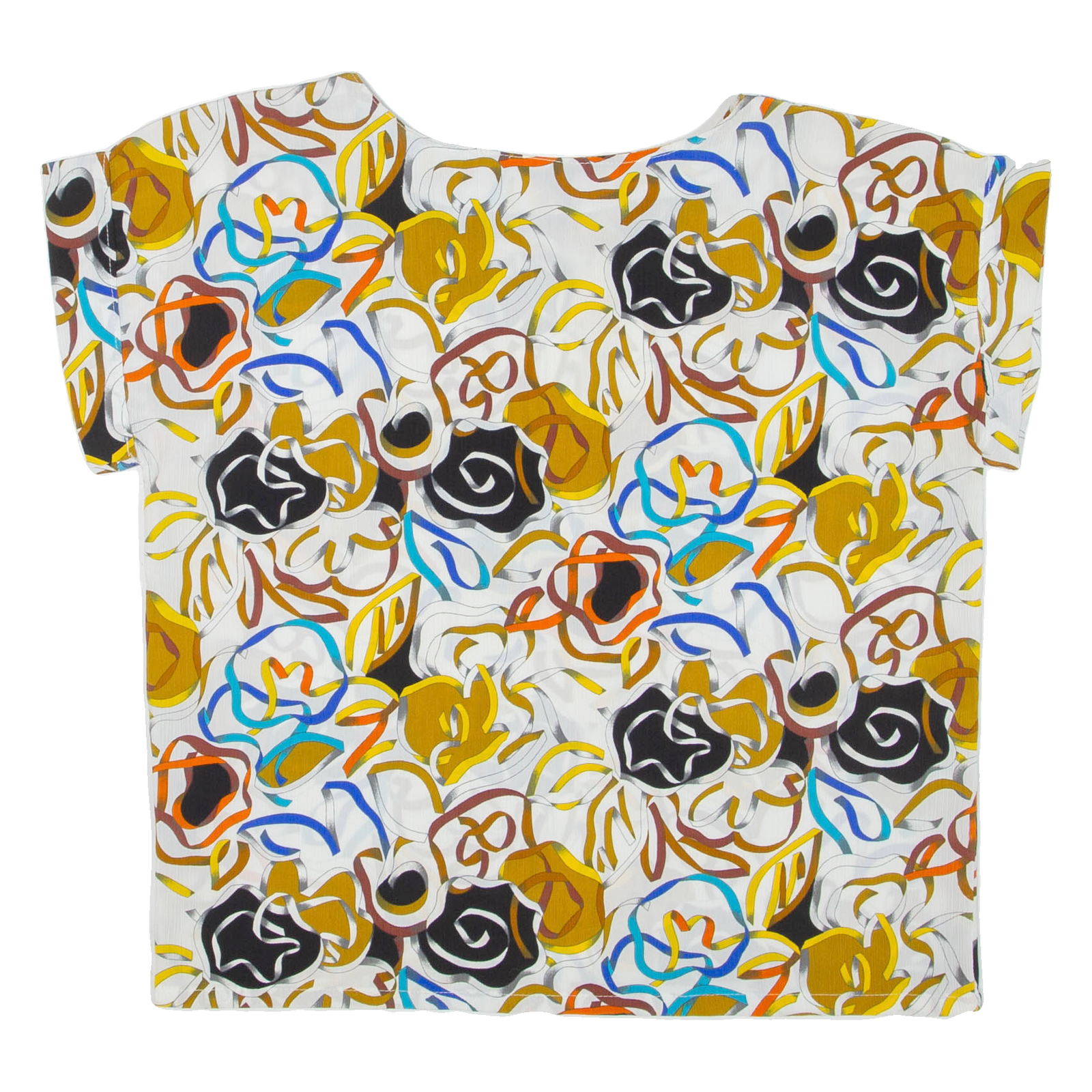 Womens Printed Top Black Crazy Pattern XL Refurbished - N/A refurbished available on Cerqular