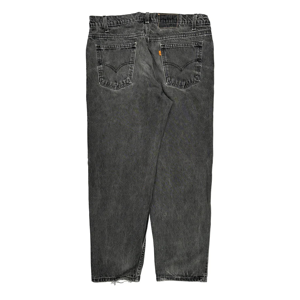 Levis Jeans - 36W 30L Grey Denim Refurbished - Thrifted (note: this is a term often used to describe second- refurbished available on Cerqular
