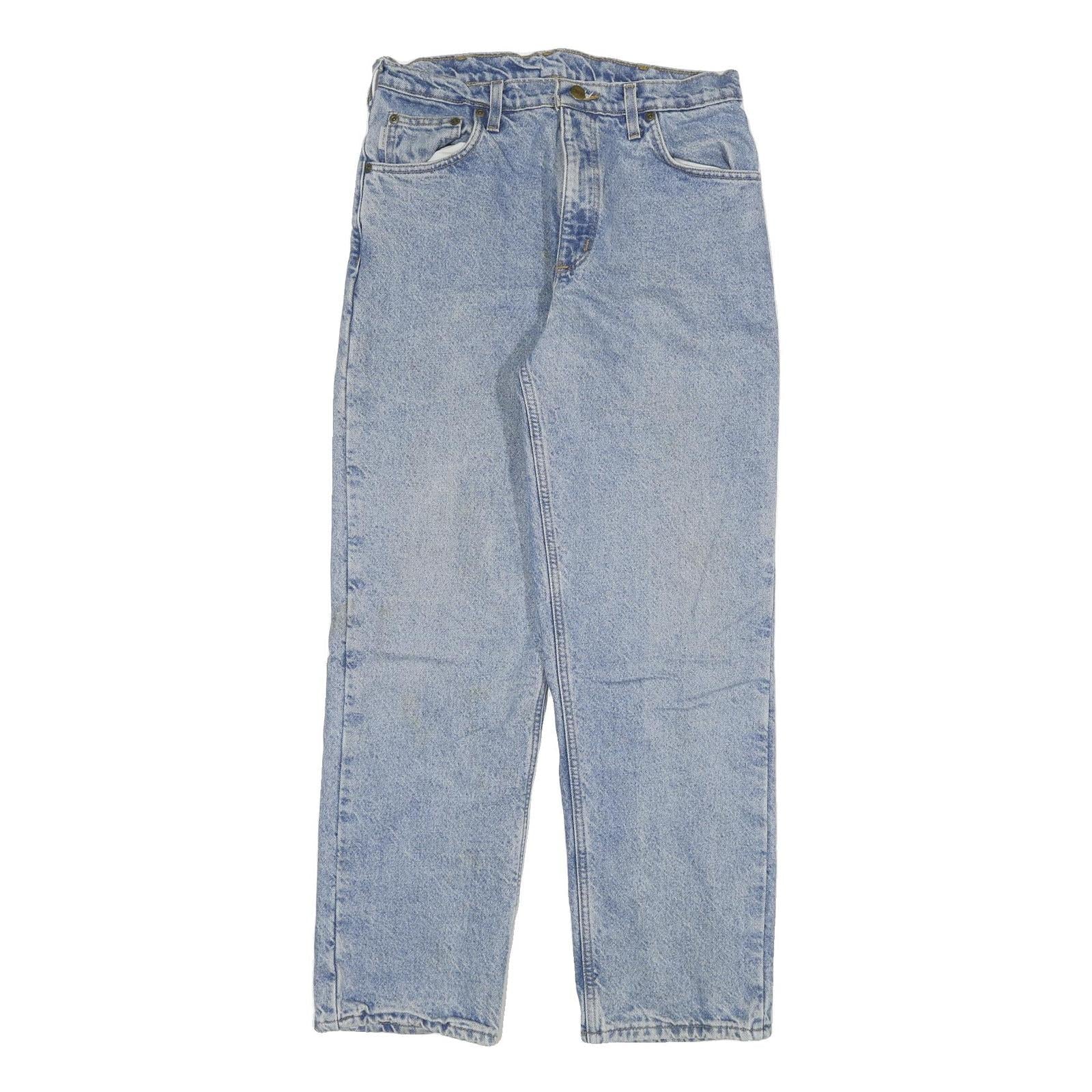 CARHARTT Mens Relaxed Jeans Blue Denim W30 L30 Zip Casual Workwear Refurbished - N/A refurbished available on Cerqular