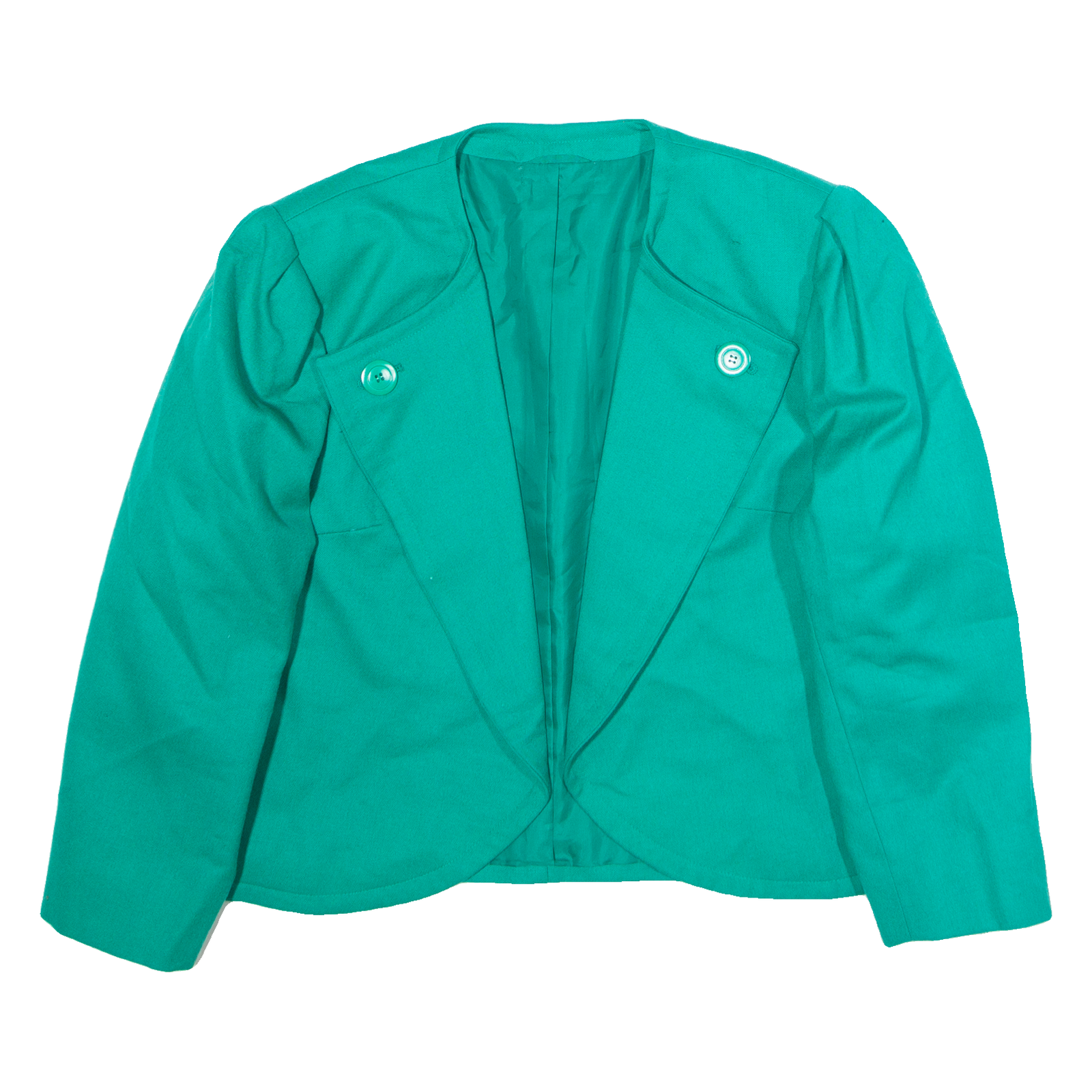 Womens Blazer Jacket Green Wool 90s UK 14 Refurbished - N/A refurbished available on Cerqular