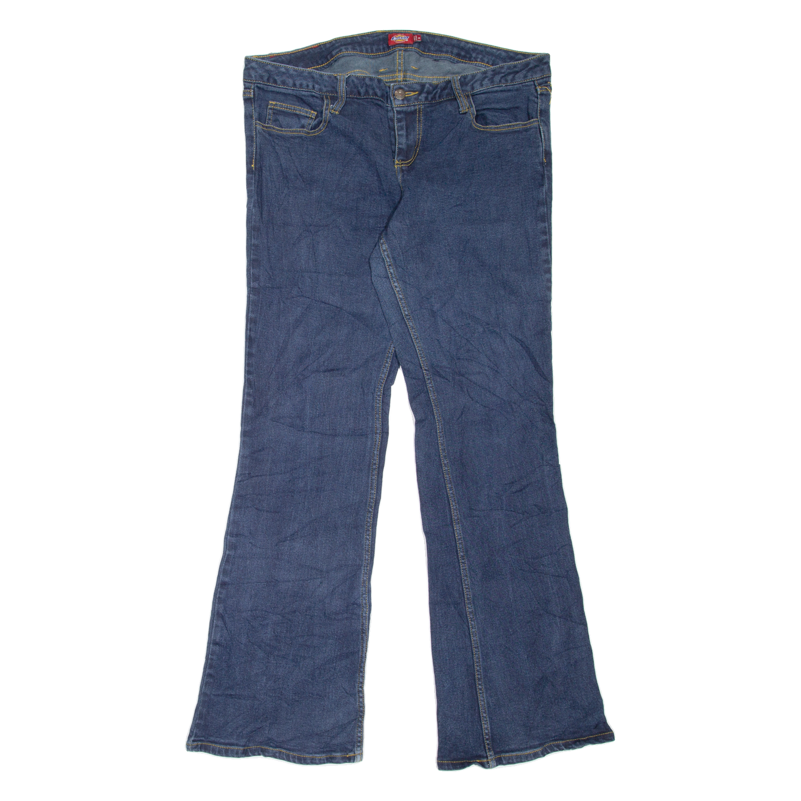 DICKIES Workwear Womens Jeans Blue Regular Bootcut W37 L34 Refurbished - N/A refurbished available on Cerqular
