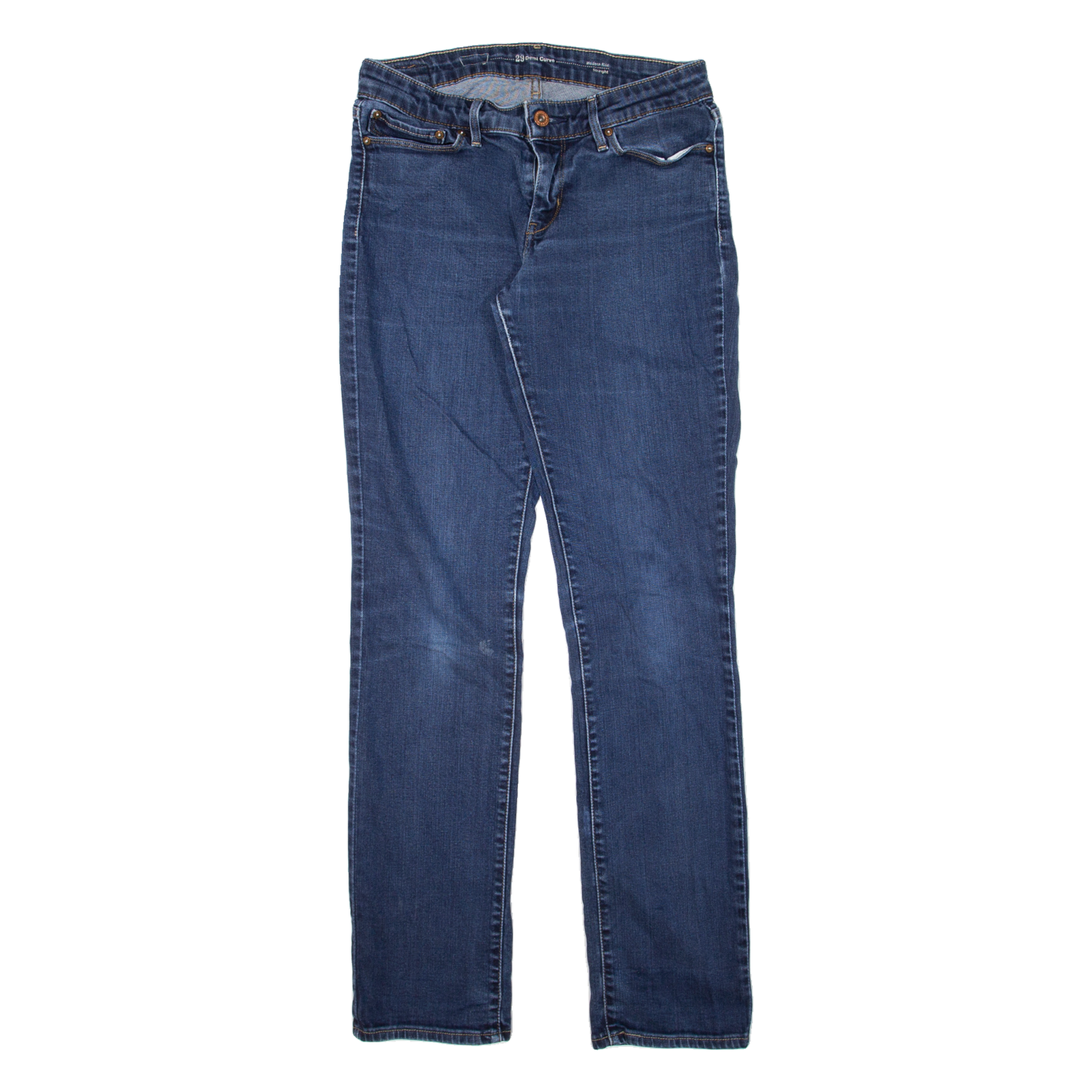 LEVI'S Modern Rise Womens Jeans Blue Slim Straight W29 L32 Refurbished - N/A refurbished available on Cerqular
