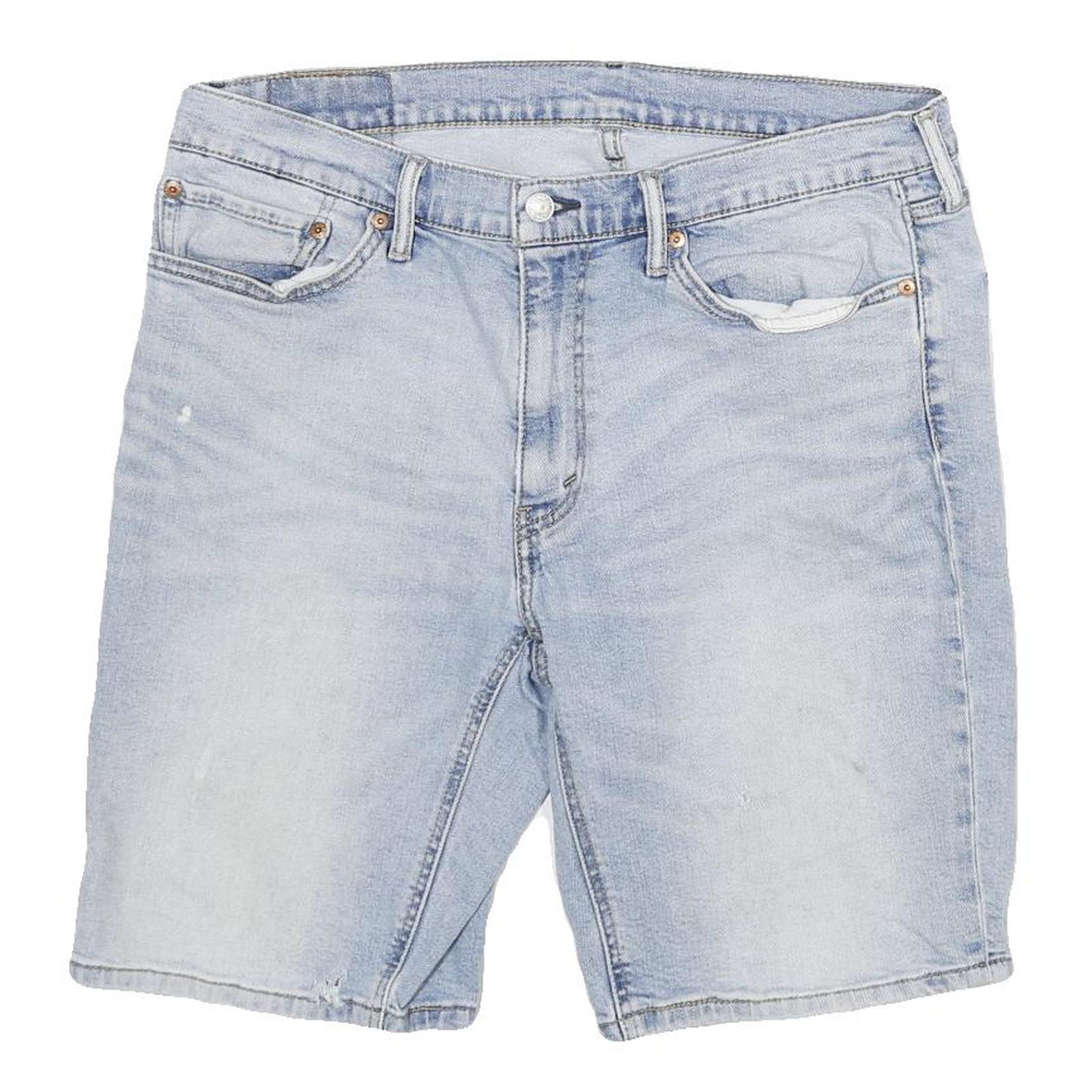 LEVI'S Mens Denim Blue Casual Shorts XL W34 Cotton Blend Regular Fit Light Wash Refurbished - N/A refurbished available on Cerqular