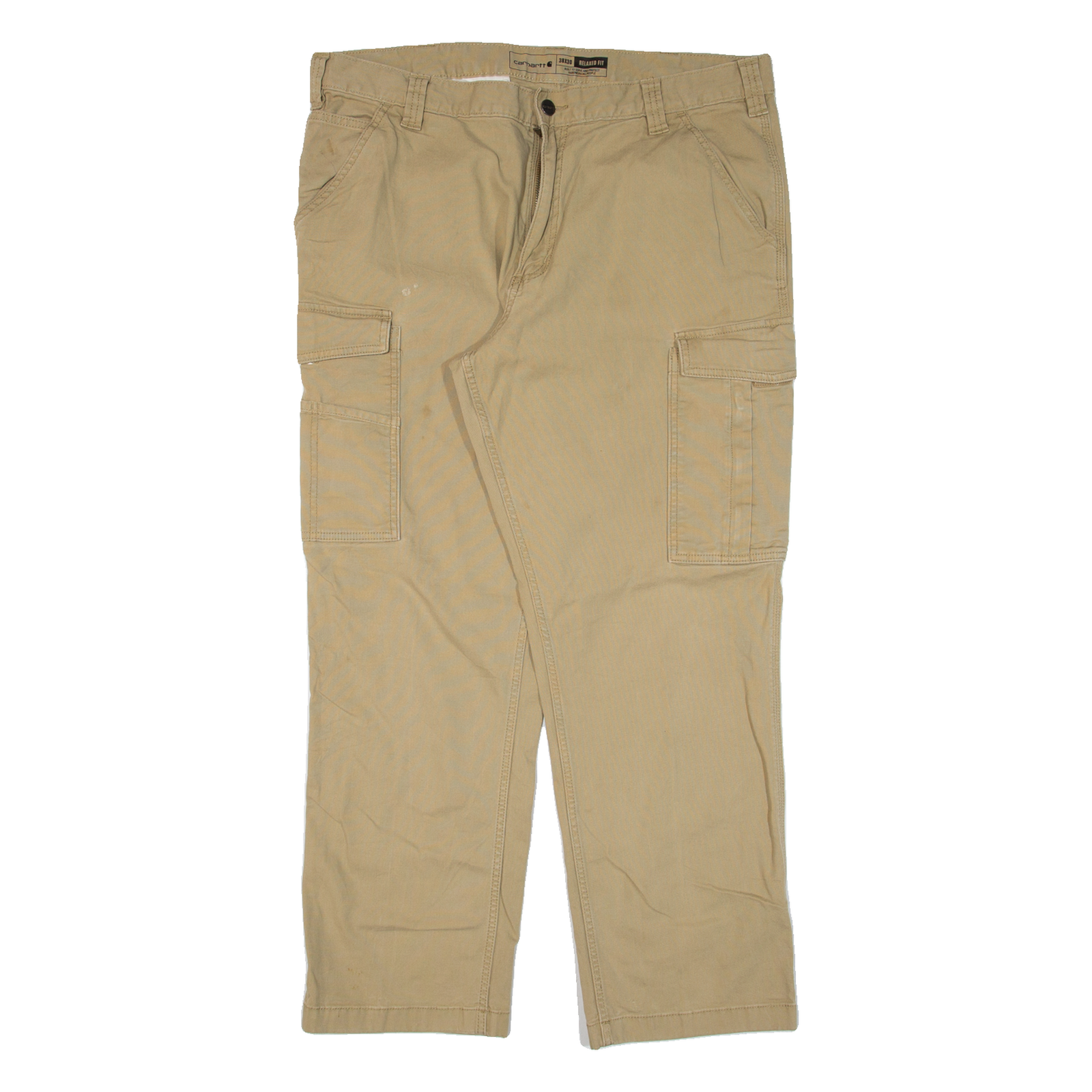 CARHARTT Cargo Workwear Mens Trousers Beige Relaxed Straight W38 L30 Refurbished - N/A refurbished available on Cerqular
