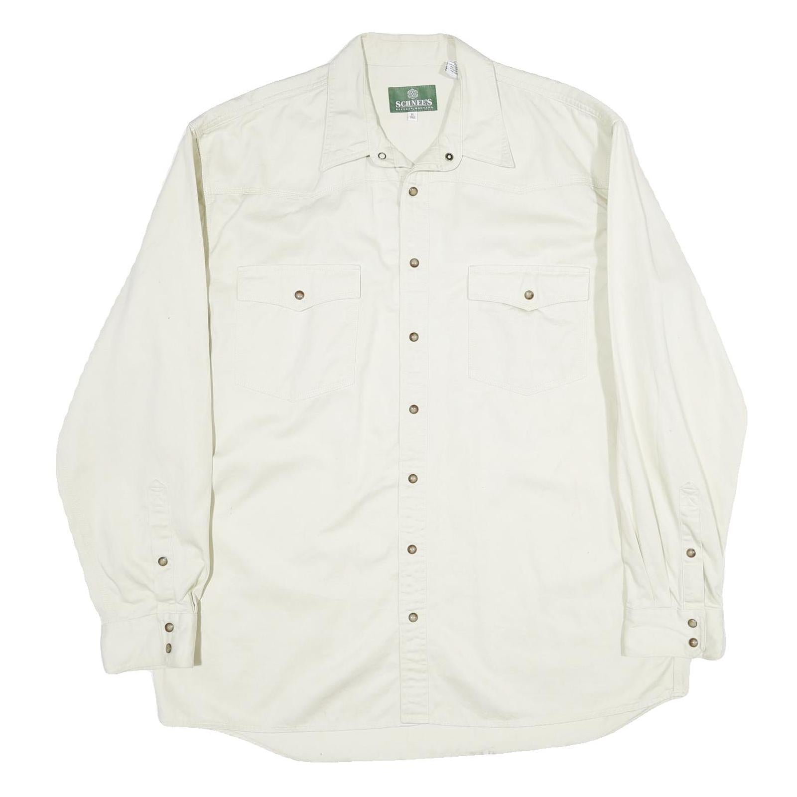 Buy SCHNEES Mens White Cotton Shirt XL Button Long Sleeve Casual Workwear Refurbished - $19.49 SCHNEES Mens White Cotton Shirt XL Button Long Sleeve Casual Workwear Refurbished - N/A refurbished available on Cerqular