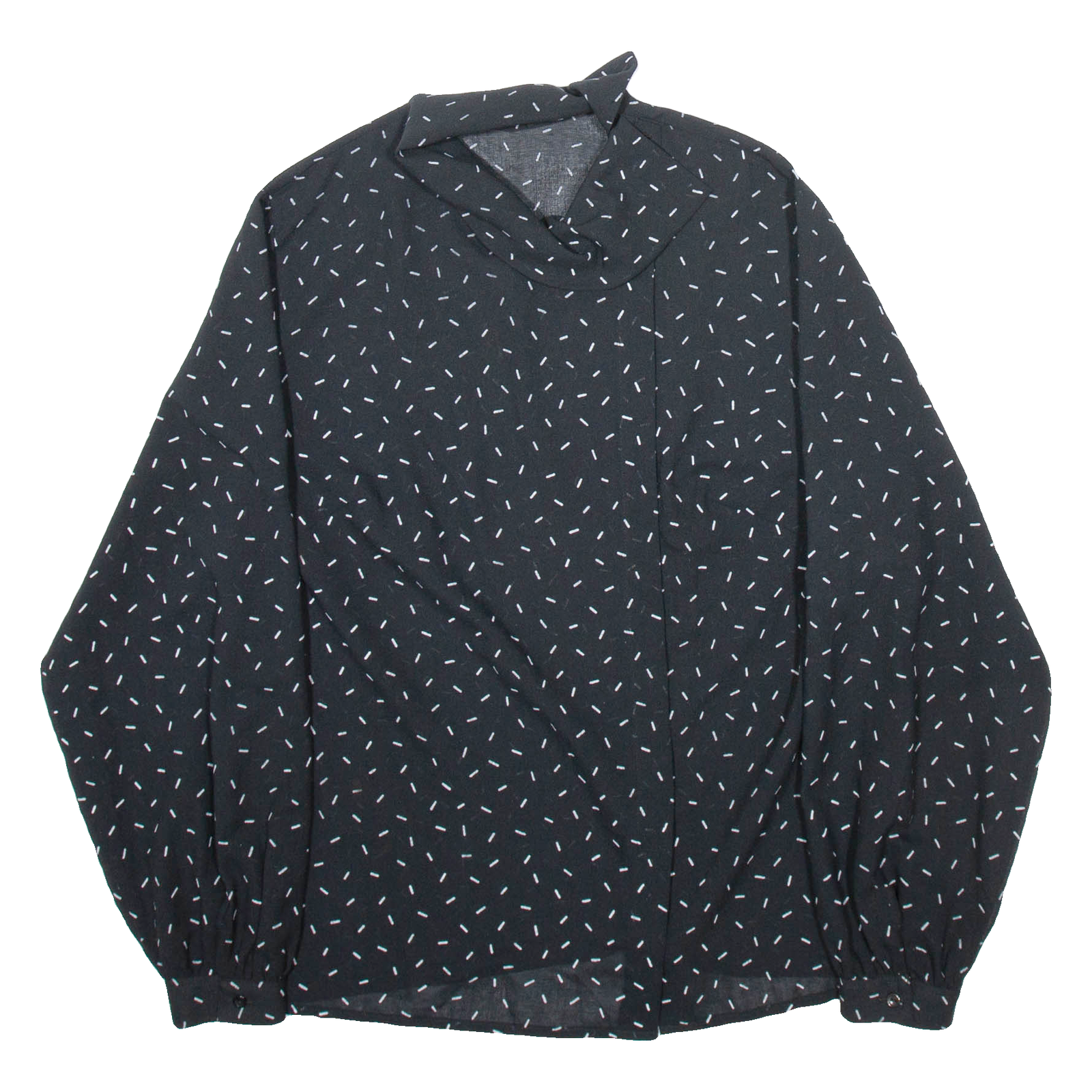 MADRISA Womens Shirt Black Collared Long Sleeve Viscose M Refurbished - N/A refurbished available on Cerqular