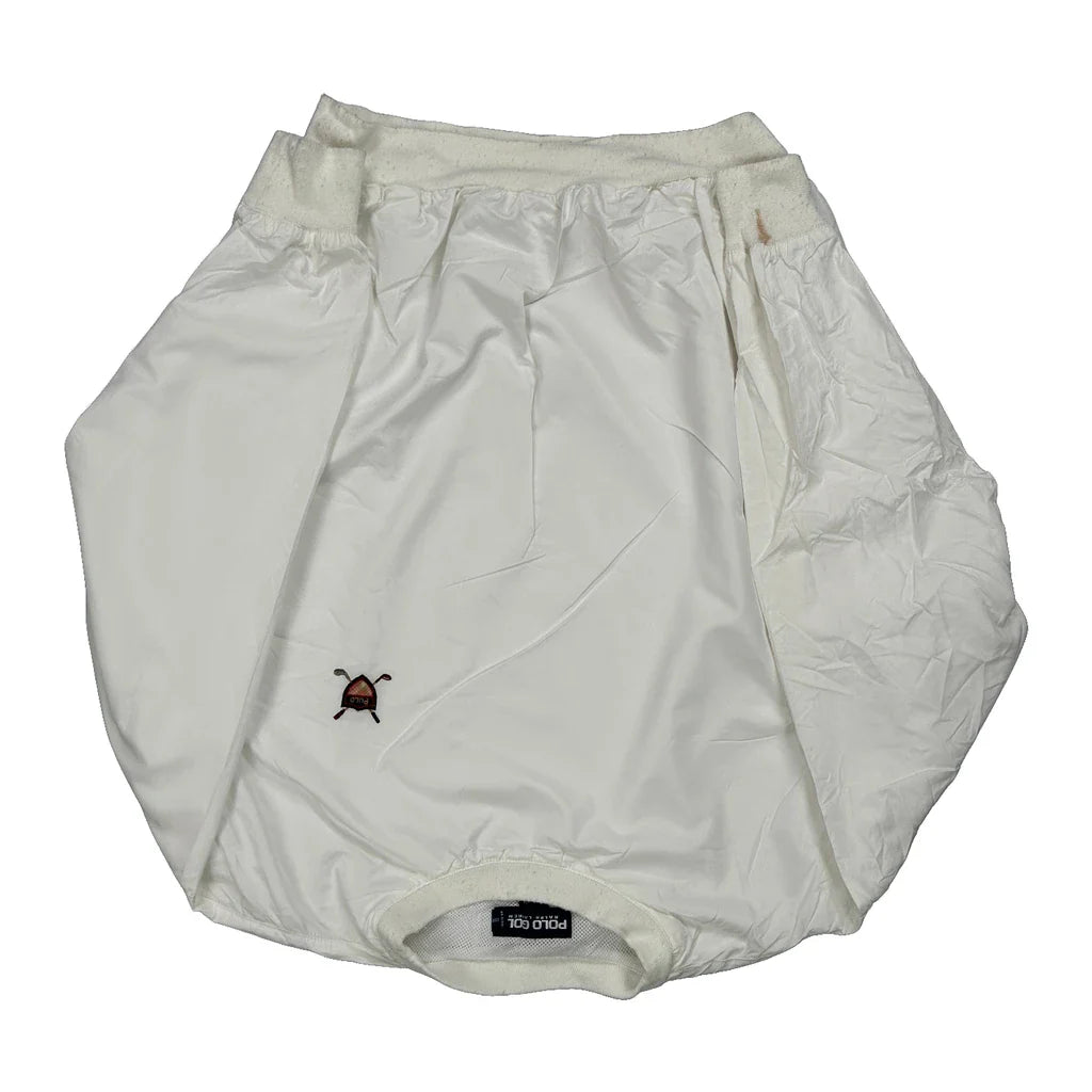 Polo By Ralph Lauren Windbreaker - Small White Polyester Refurbished - Thrifted (note: this is a term often used to describe second- refurbished available on Cerqular