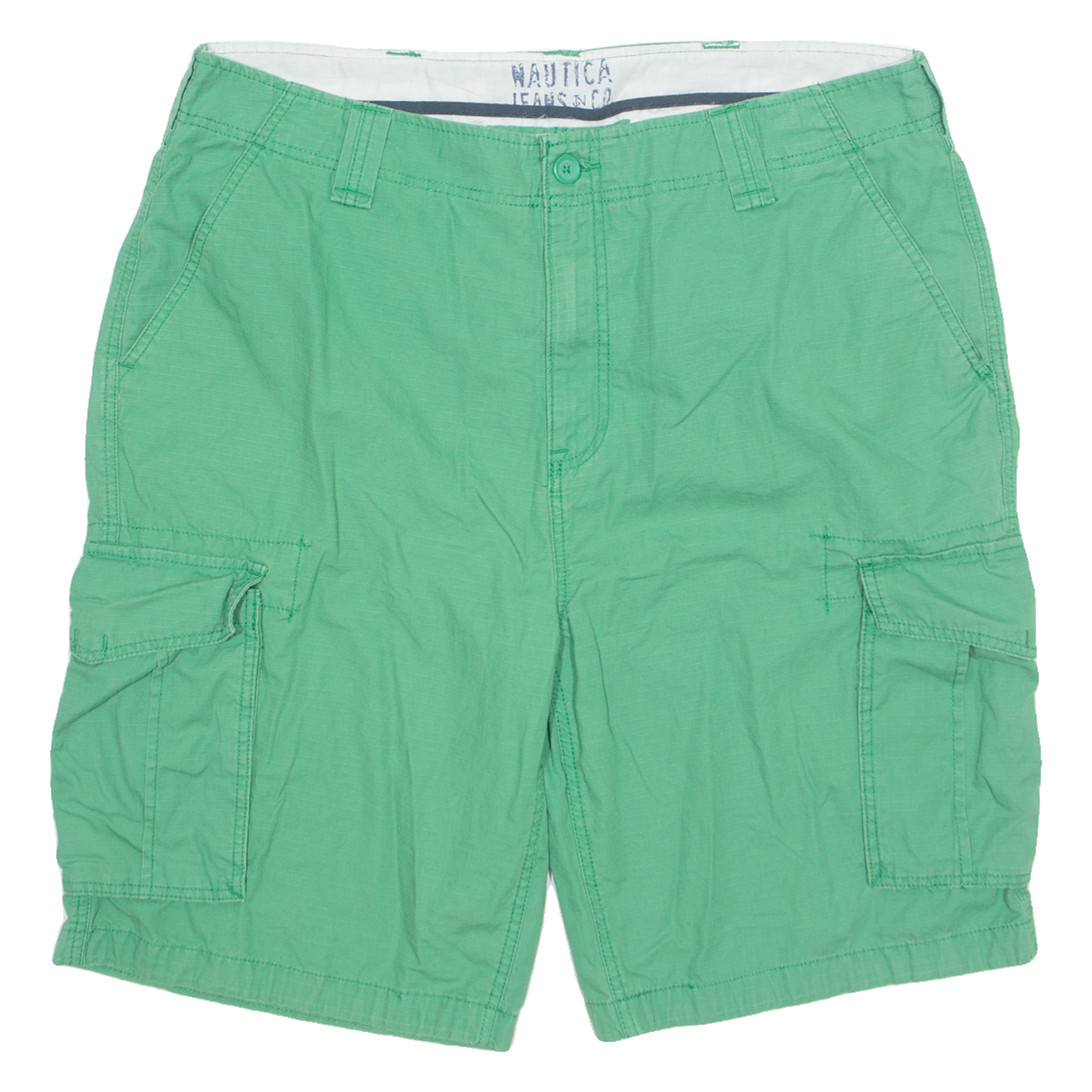 NAUTICA Mens Cargo Shorts Green XL W40 Refurbished - N/A refurbished available on Cerqular