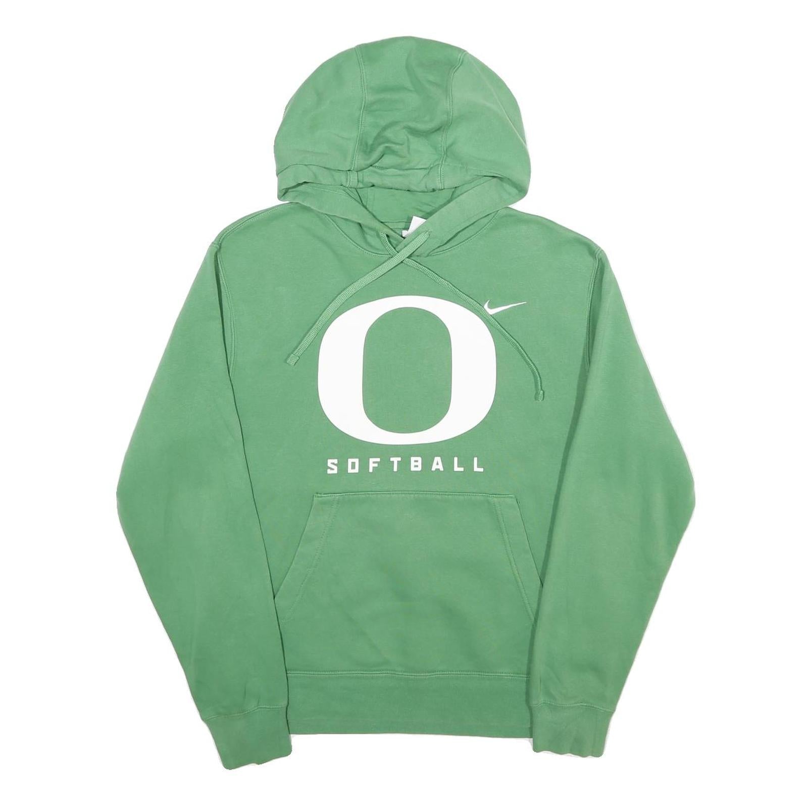 NIKE Mens Green Oregon Softball Pullover Hoodie S Cotton Blend Refurbished - N/A refurbished available on Cerqular