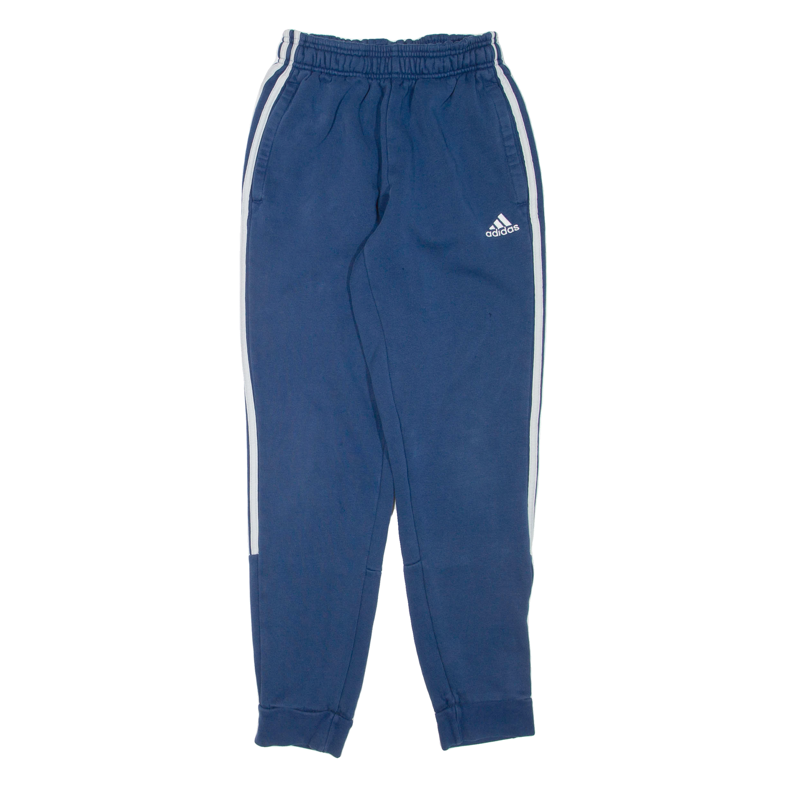 ADIDAS Mens Joggers Blue Tapered XS W22 L29 Refurbished - N/A refurbished available on Cerqular