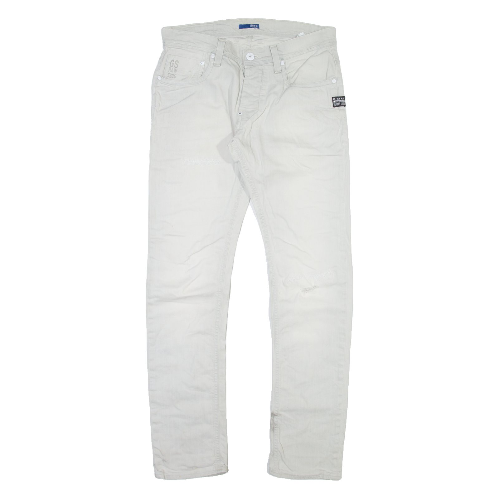 G-STAR Mens Trousers Beige Slim Straight W32 L32 Refurbished - N/A refurbished available on Cerqular