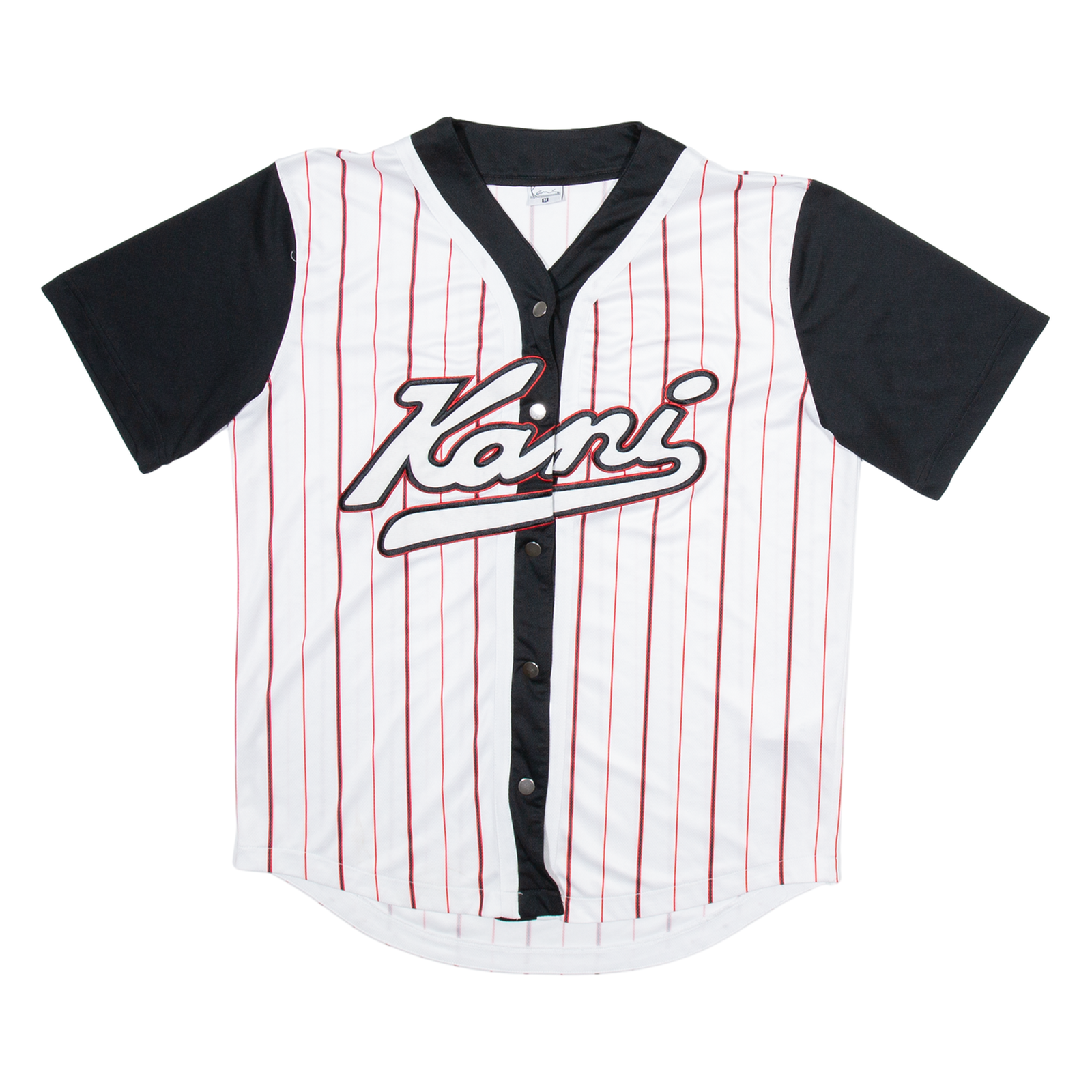 KARL KANI Mens Jersey White Button Neck M Refurbished - N/A refurbished available on Cerqular
