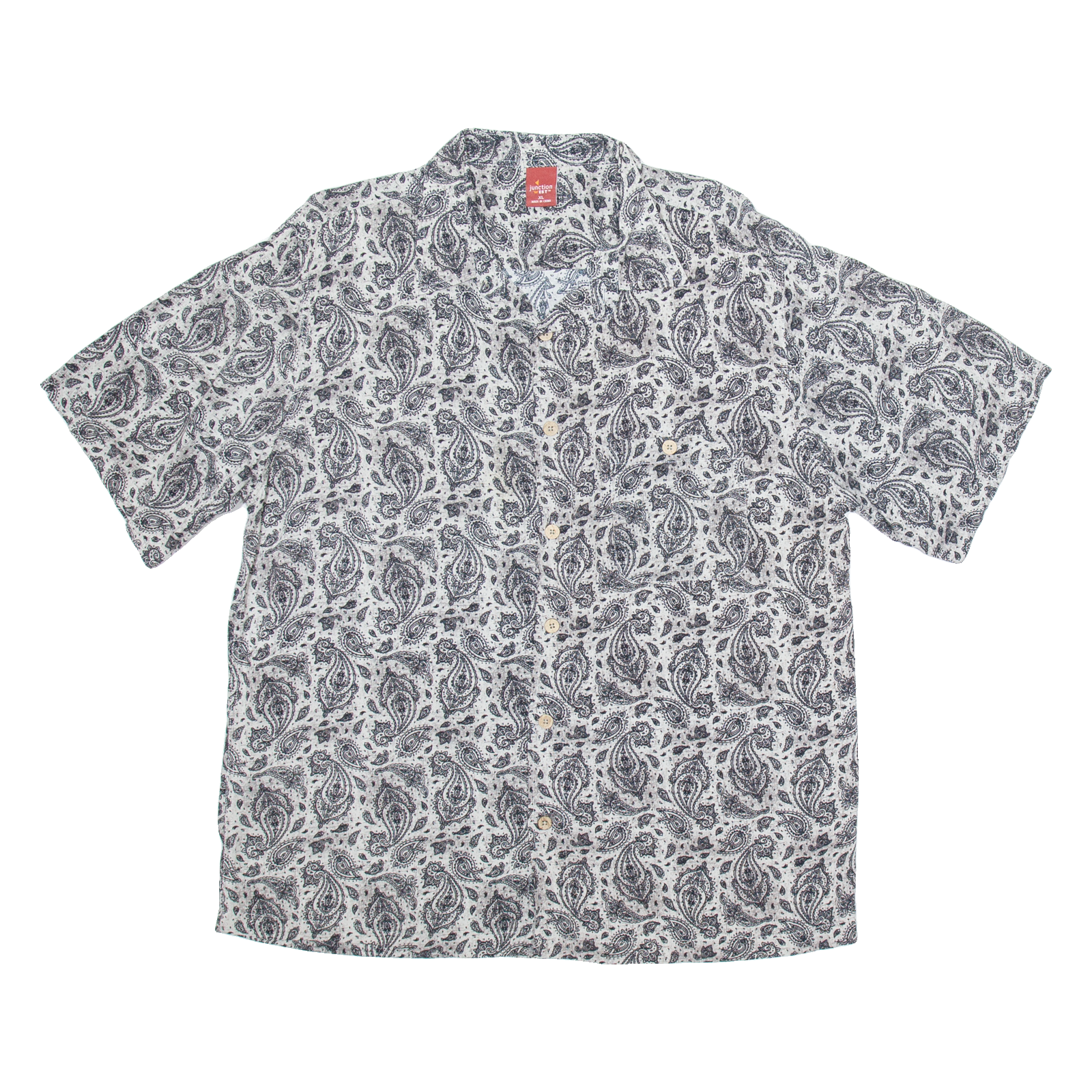 JUNCTION WEST Mens Shirt Black Paisley XL Refurbished - N/A refurbished available on Cerqular