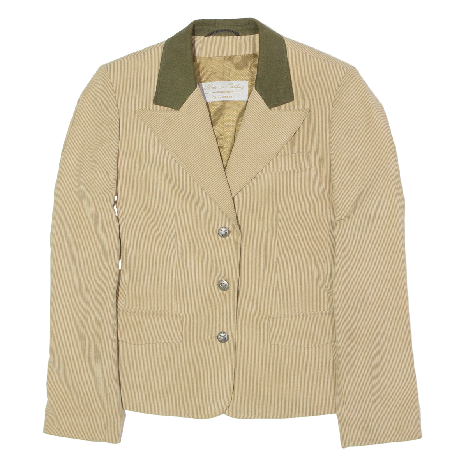 H. MOSER Womens Blazer Jacket Beige UK 10 Refurbished - N/A refurbished available on Cerqular