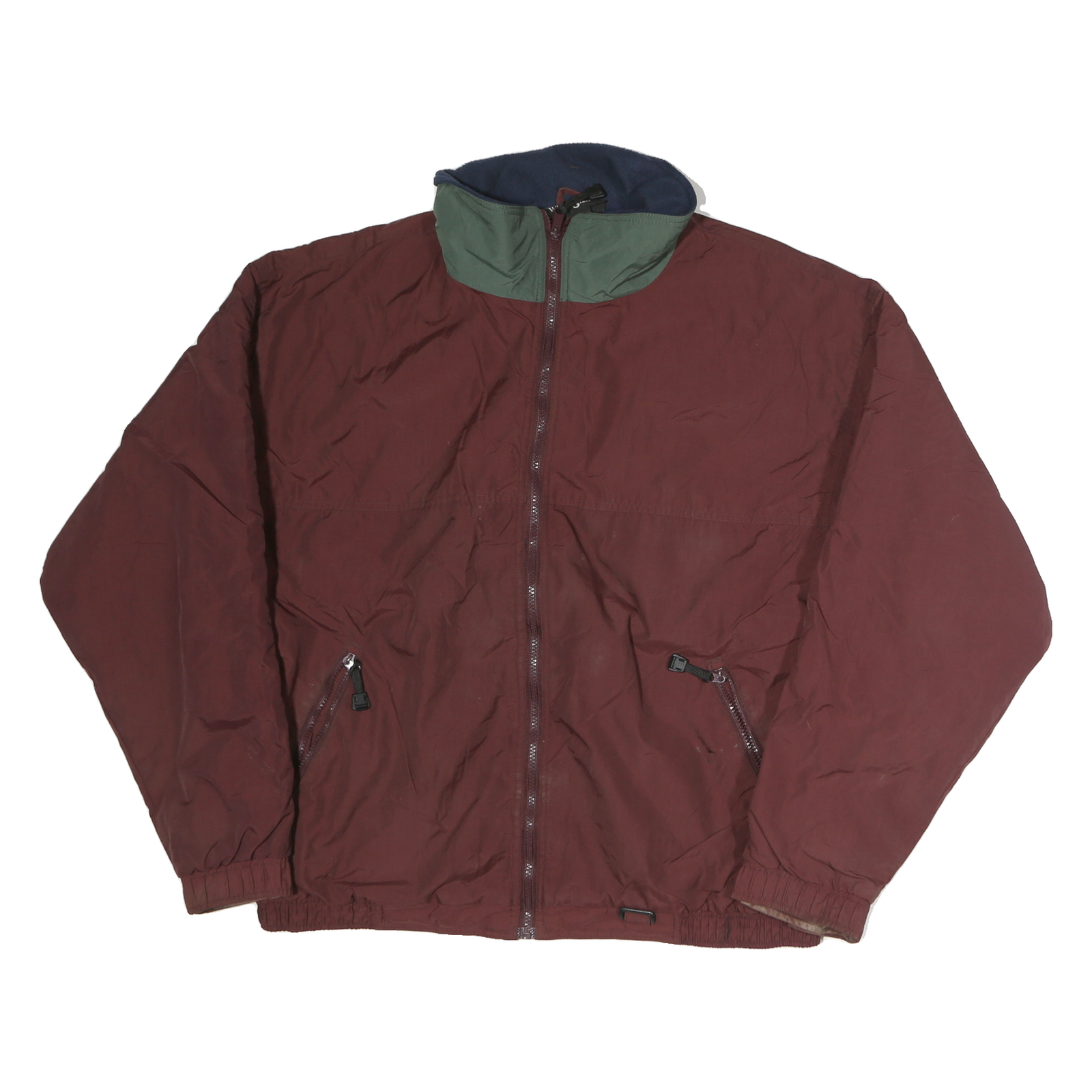 WHITE SIERRA Mens Maroon & Green Outdoor Jacket XL Polyester Zip Winter Casual Refurbished - N/A refurbished available on Cerqular