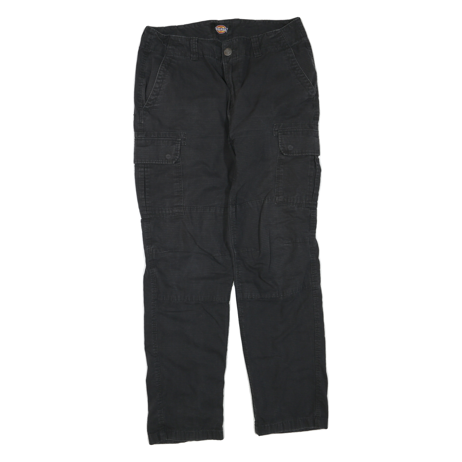 DICKIES Mens Black Regular Straight Denim W34 L30 Cargo Workwear Zip Pocket Refurbished - N/A refurbished available on Cerqular