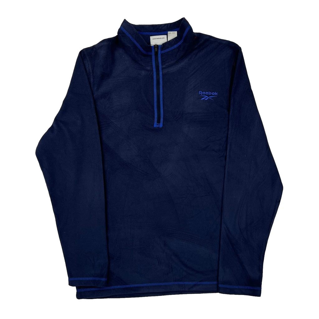 Buy Reebok Fleece - Large Blue Polyester Refurbished - $37.51 Reebok Fleece - Large Blue Polyester Refurbished - Thrifted (note: this is a term often used to describe second- refurbished available on Cerqular