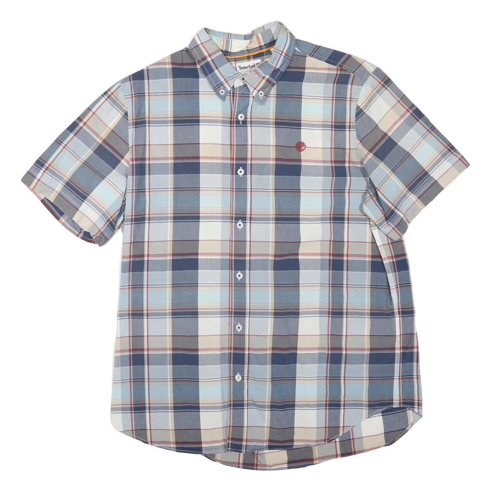 Buy TIMBERLAND Mens Blue Beige Cotton Blend Check Shirt L Short Sleeve Button Down Refurbished - $33.79 TIMBERLAND Mens Blue Beige Cotton Blend Check Shirt L Short Sleeve Button Down Refurbished - N/A refurbished available on Cerqular