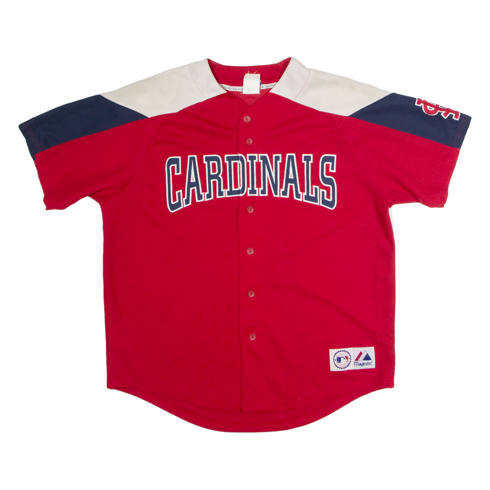 MAJESTIC St Louis Cardinals Mens Jersey Red USA V-Neck 2XL Refurbished - N/A refurbished available on Cerqular