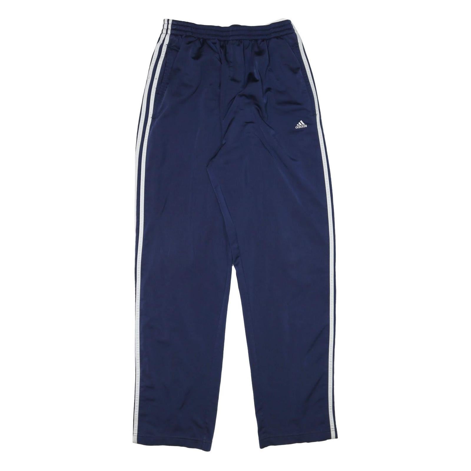 ADIDAS Mens Joggers Navy Blue White XL W27 L31 Classic Regular Fit Side Striped Refurbished - N/A refurbished available on Cerqular