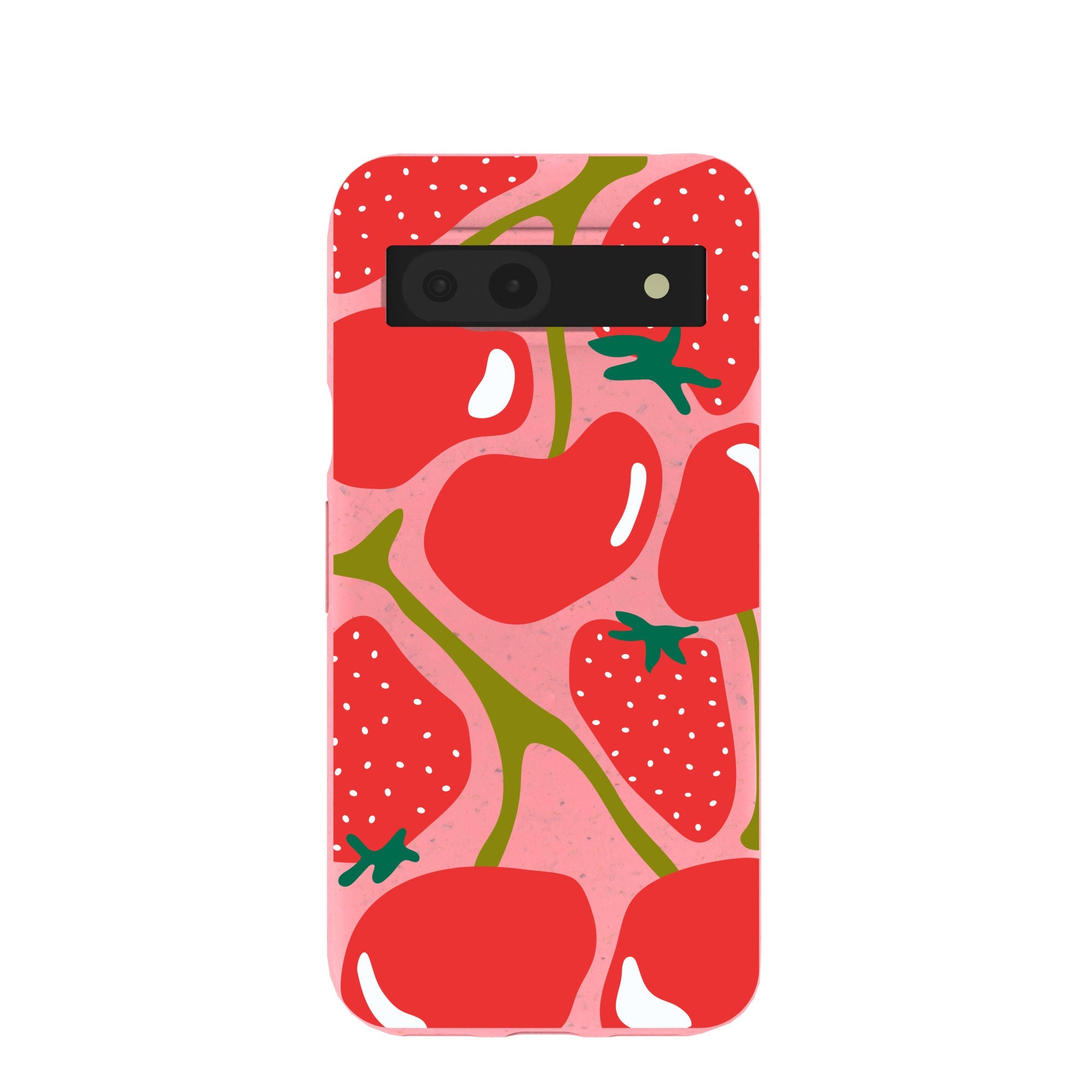 Bubblegum Pink Cherry Berry Google Pixel 8a Case Refurbished - Pela Case refurbished available on Cerqular