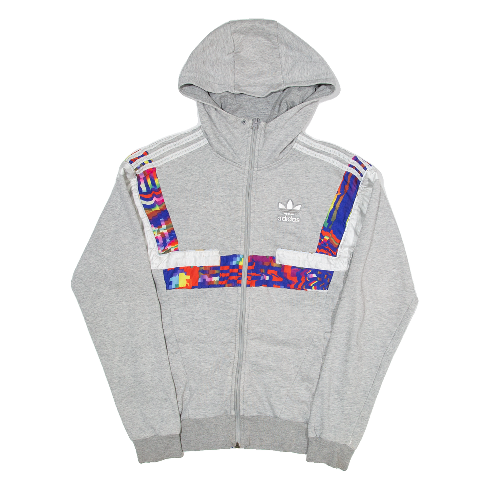 ADIDAS Womens Grey Hoodie Full Zip XS Refurbished - N/A refurbished available on Cerqular