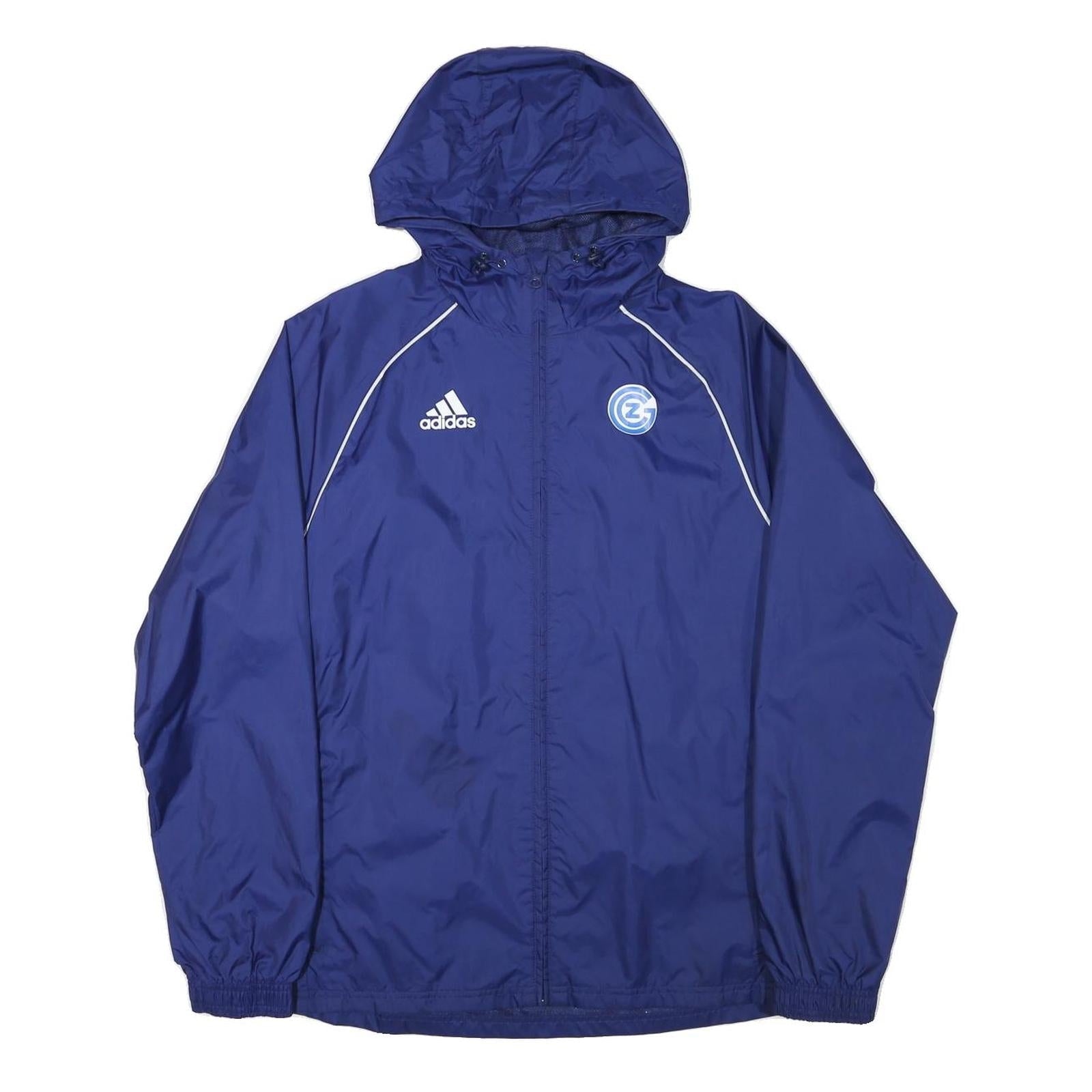 Buy ADIDAS Mens Blue Outdoor Jacket S Nylon Plain Hooded Zip Refurbished - $29.89 ADIDAS Mens Blue Outdoor Jacket S Nylon Plain Hooded Zip Refurbished - N/A refurbished available on Cerqular